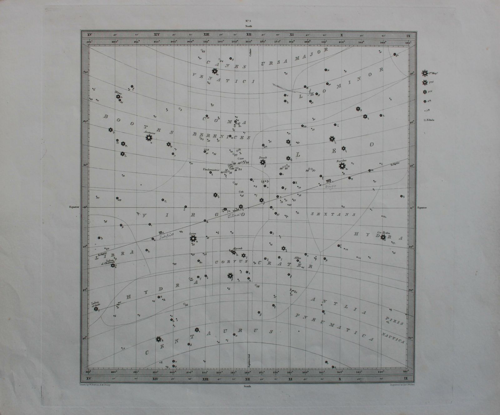 'Six Maps Of The Stars'  Sduk C1830 photo Art