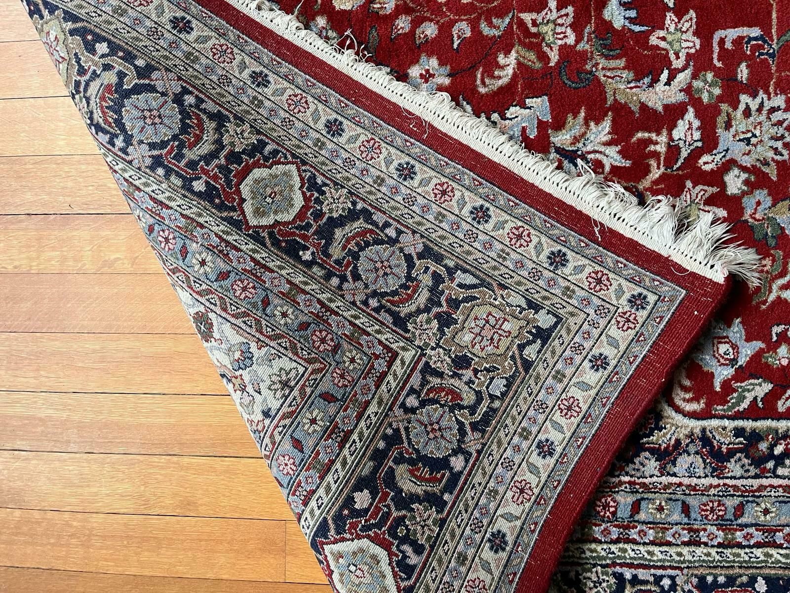 Vintage Hand Made Rug Wool Red Large Carpet From Liberty photo vinterior