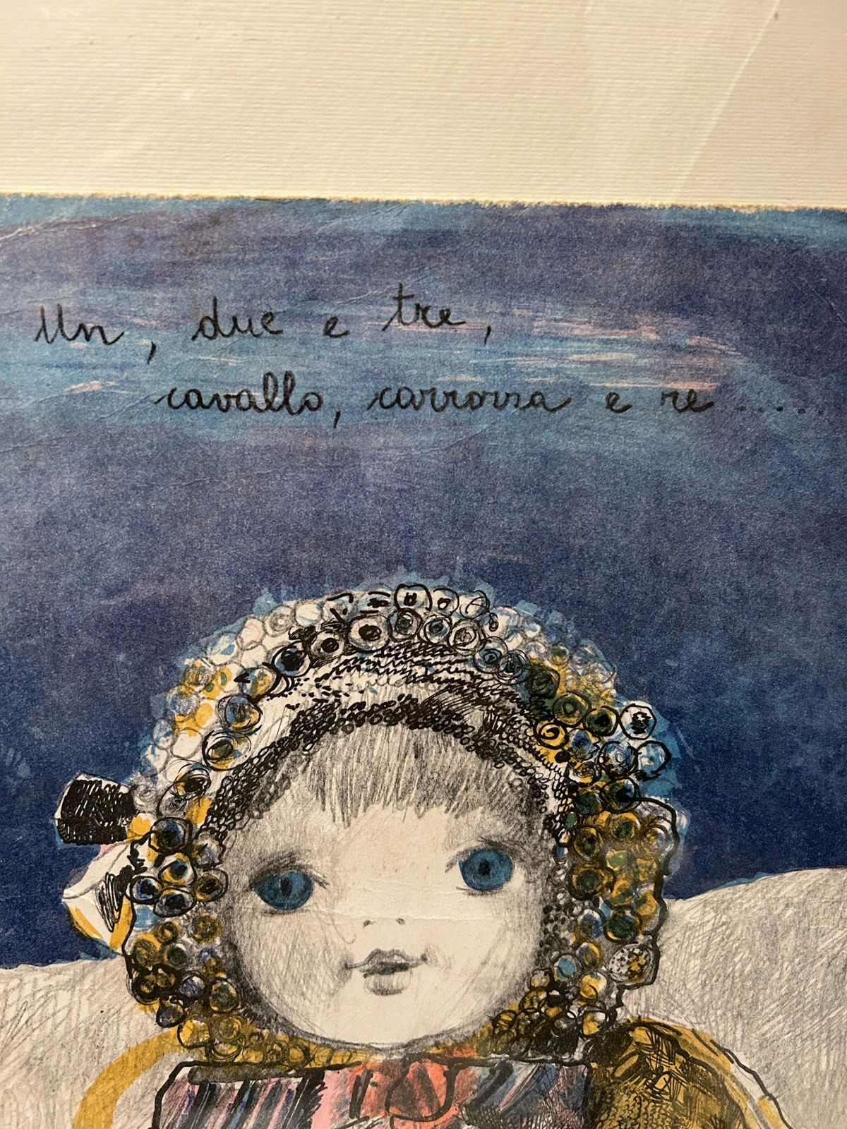 Pencil And Watercolour Italian Nursery Rhyme Drawing photo 150.0