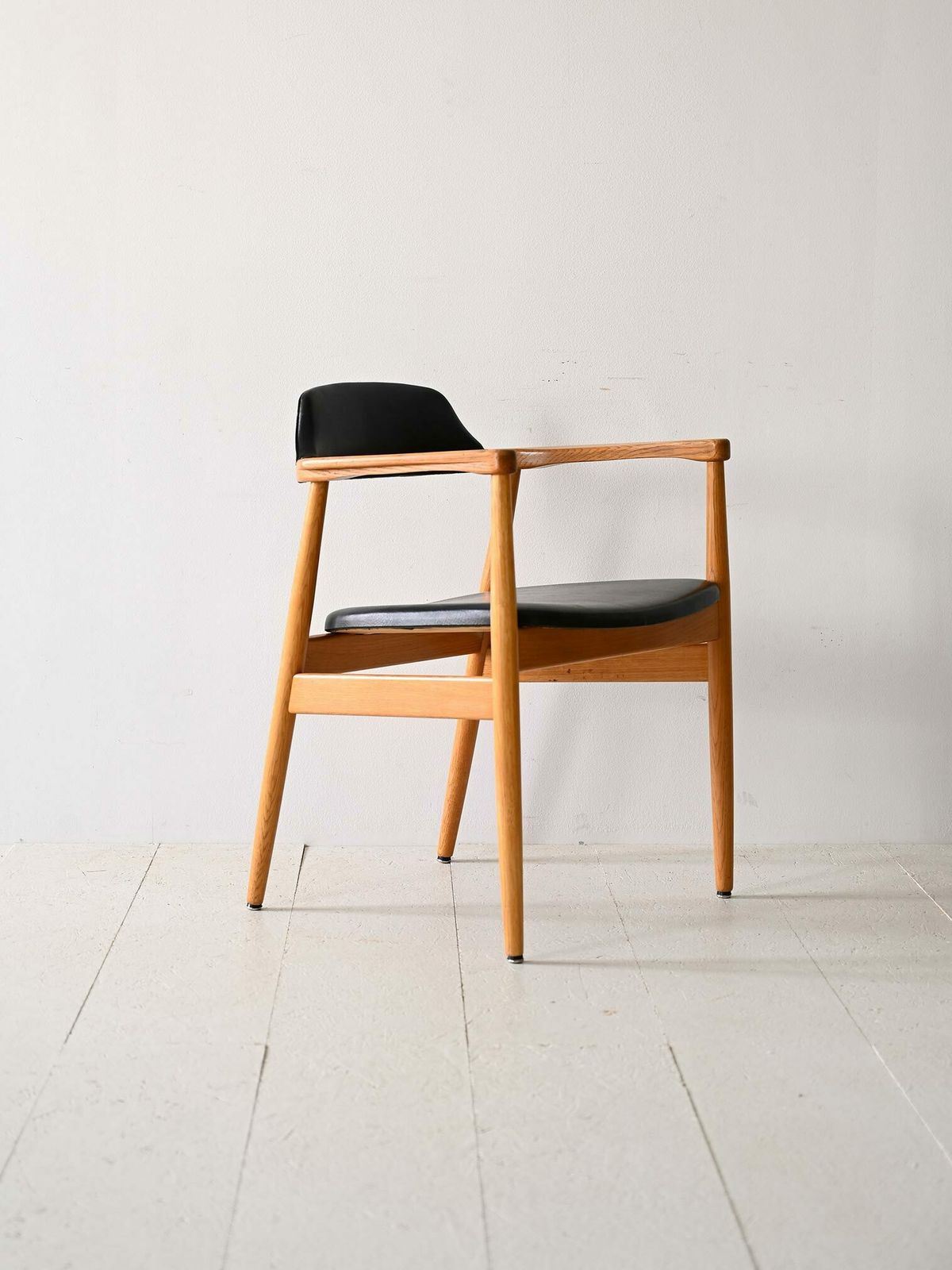 Scandinavian Armchair Covered In Imitation Leather photo furniture