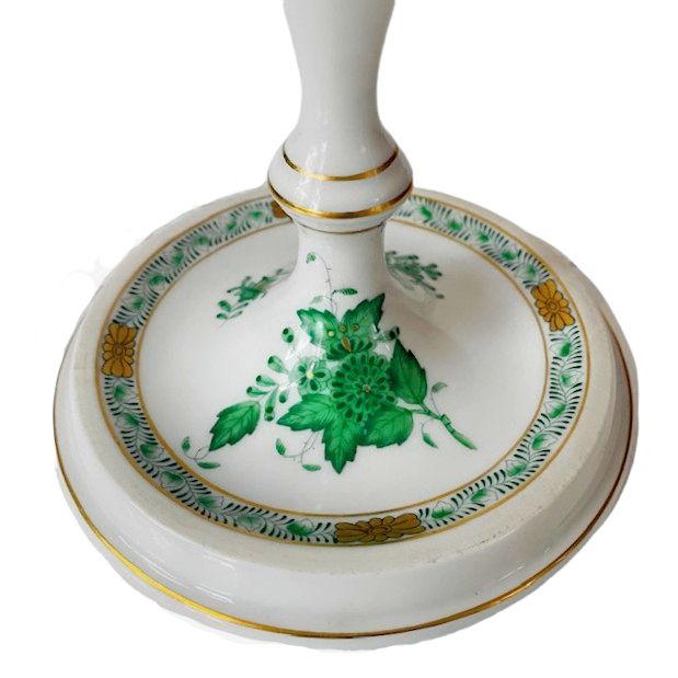 Chinese Bouquet Apponyi Green Candlestick Porcelain Herend photo furniture