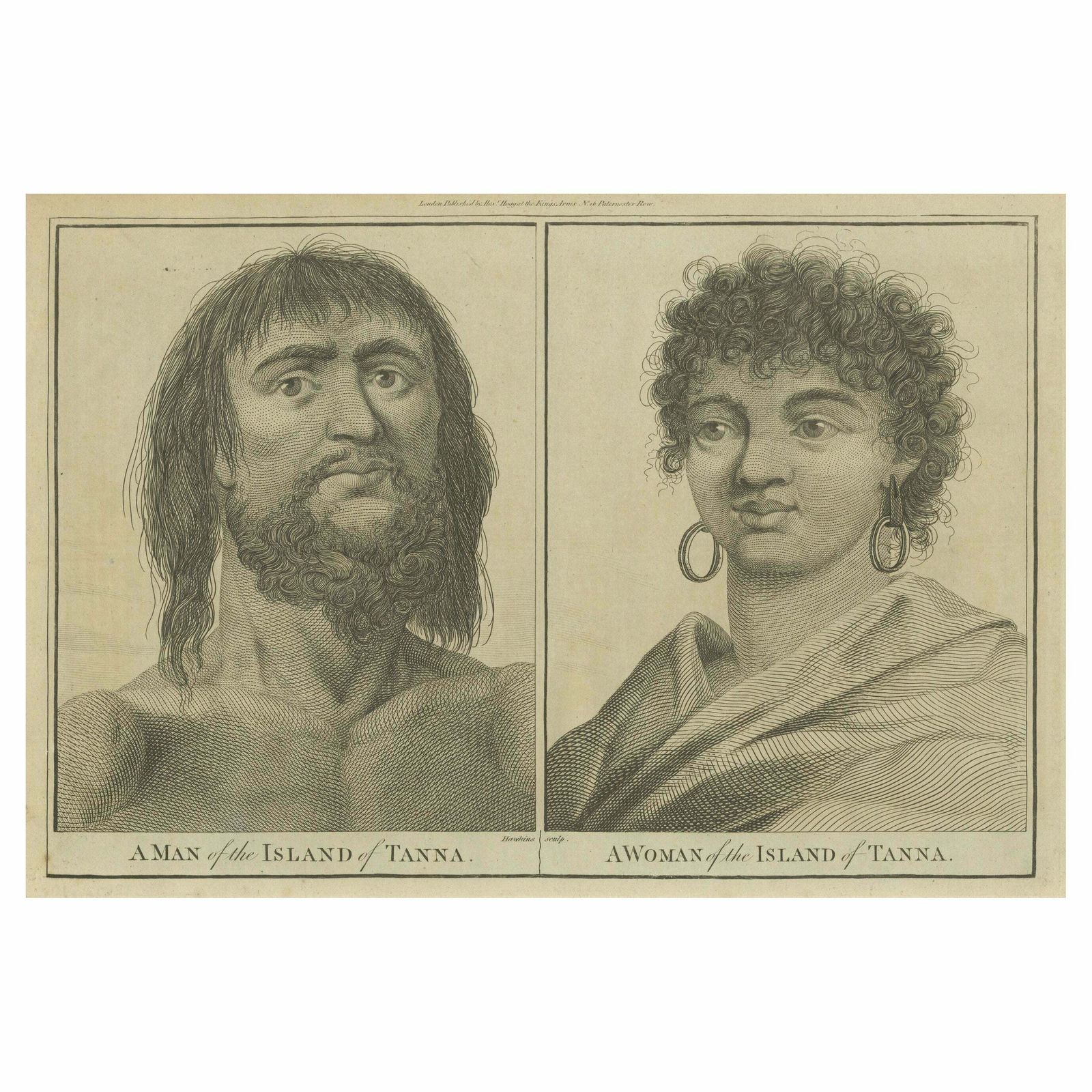 Diversity Of Tanna: Portraits Of A Man And Woman From Vanuatu’s Isle, Ca.1785