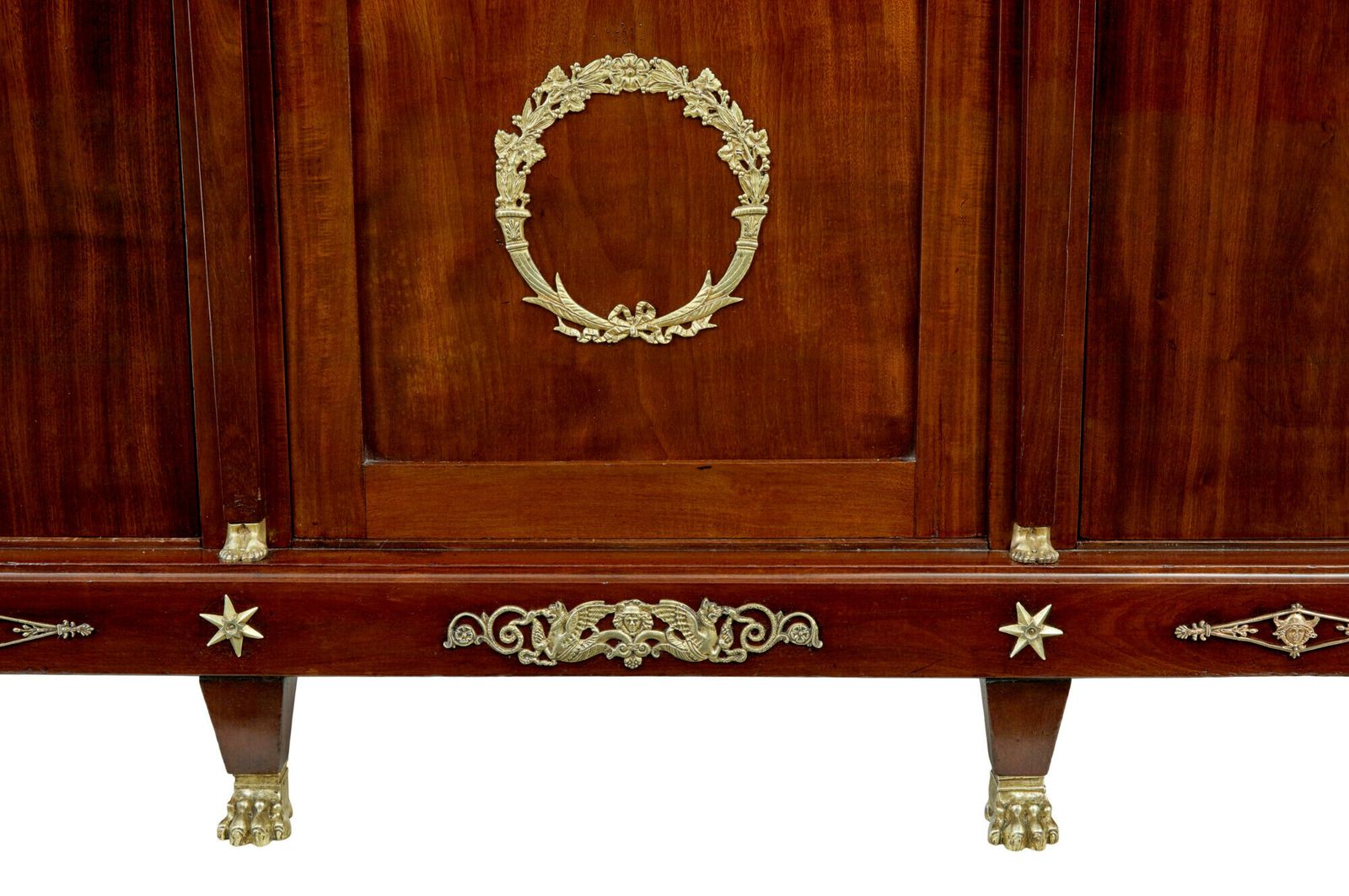 Late 19th Century French Empire Mahogany And Ormolu Cabinet photo for sale