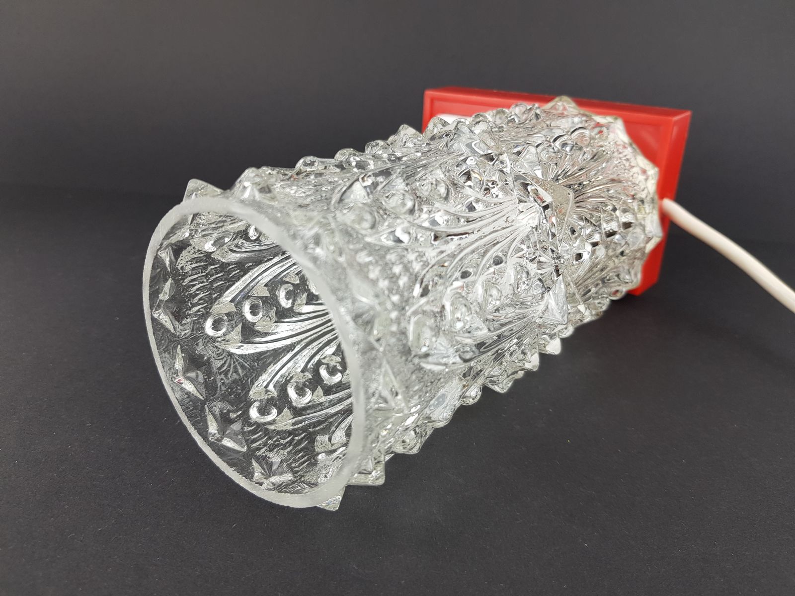 Vintage Saku Bedlamps With Glass Light Bulb And Plastic Foot 1960s 1970s photo vinterior