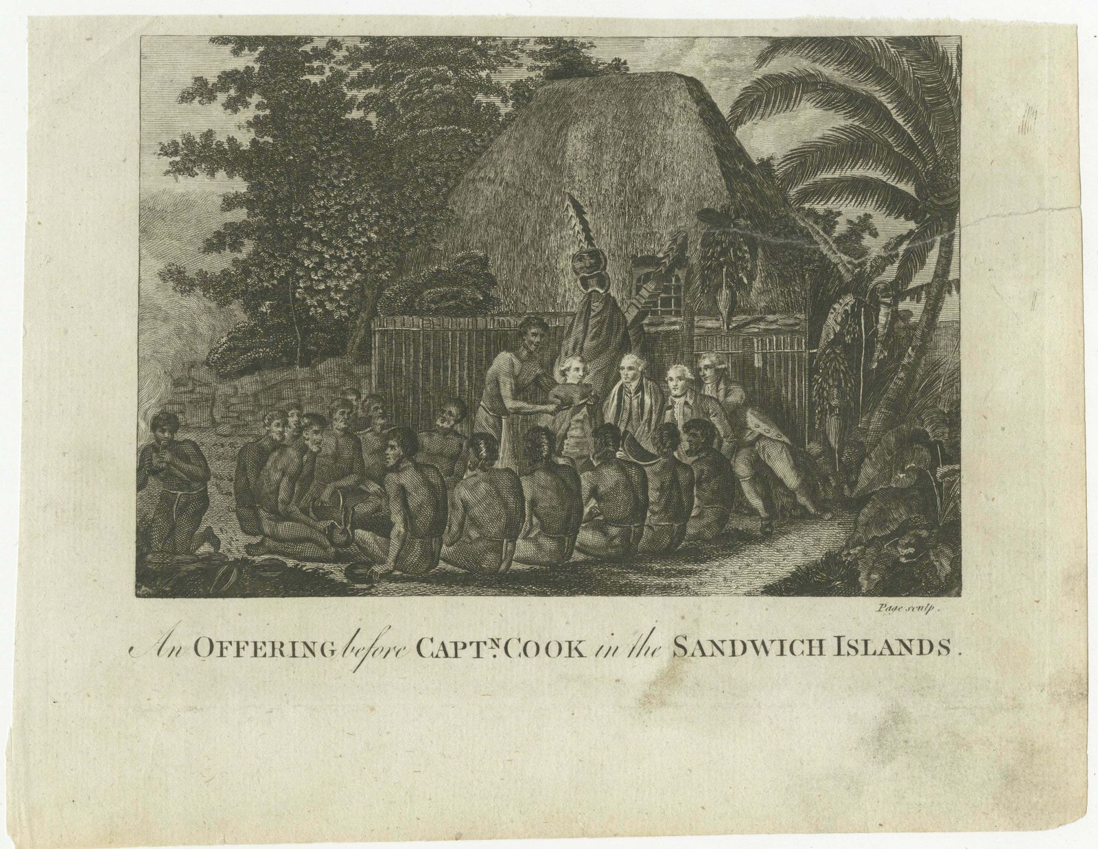 Ceremonial Tribute To Captain Cook In The Hawaiian Archipelago, Circa 1790 photo furniture