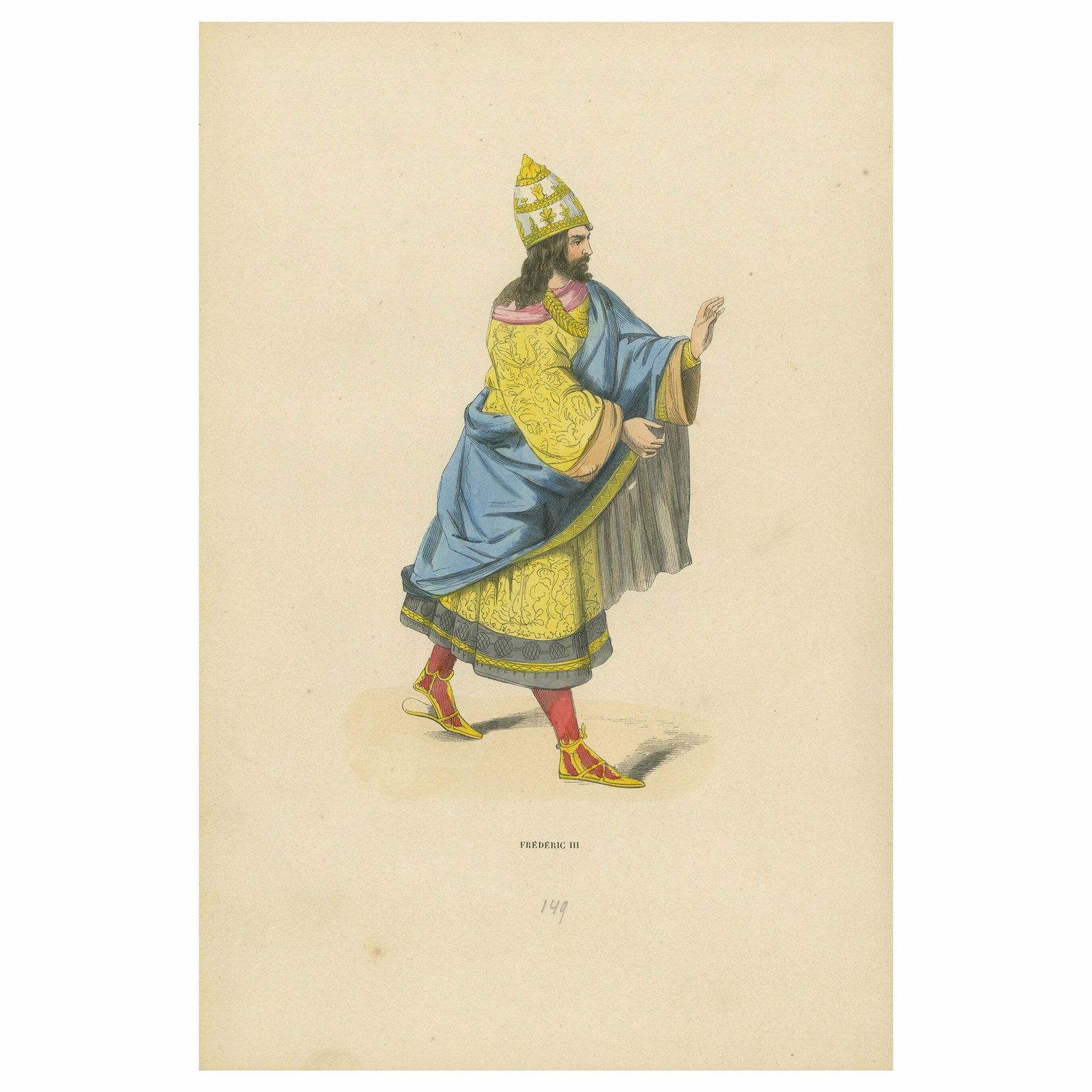 Imperial Majesty: Emperor Frederick III In 'Costume Du Moyen âge, 1847