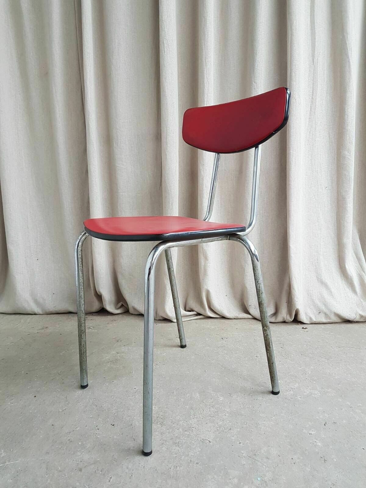 Vtg Mid Century Danish Dining Desk Side Chair Danish Italian Retro photo furniture