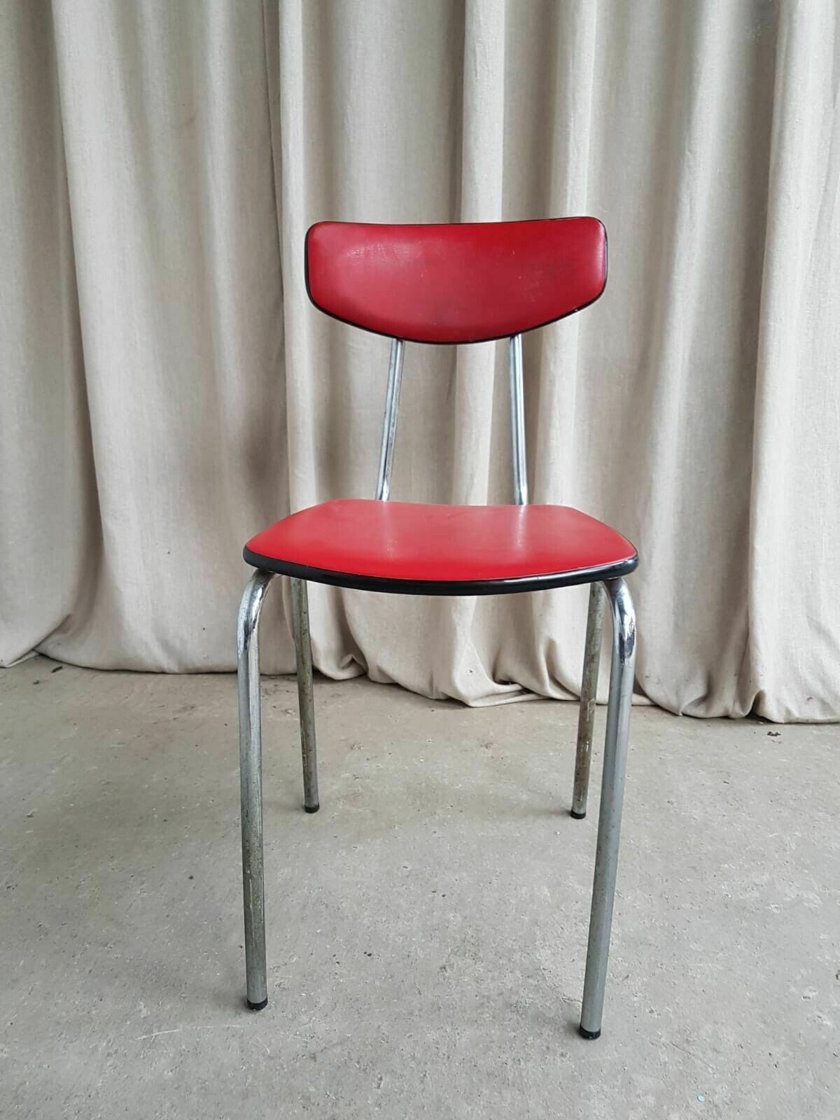 Vtg Mid Century Danish Dining Desk Side Chair Danish Italian Retro photo 126.5