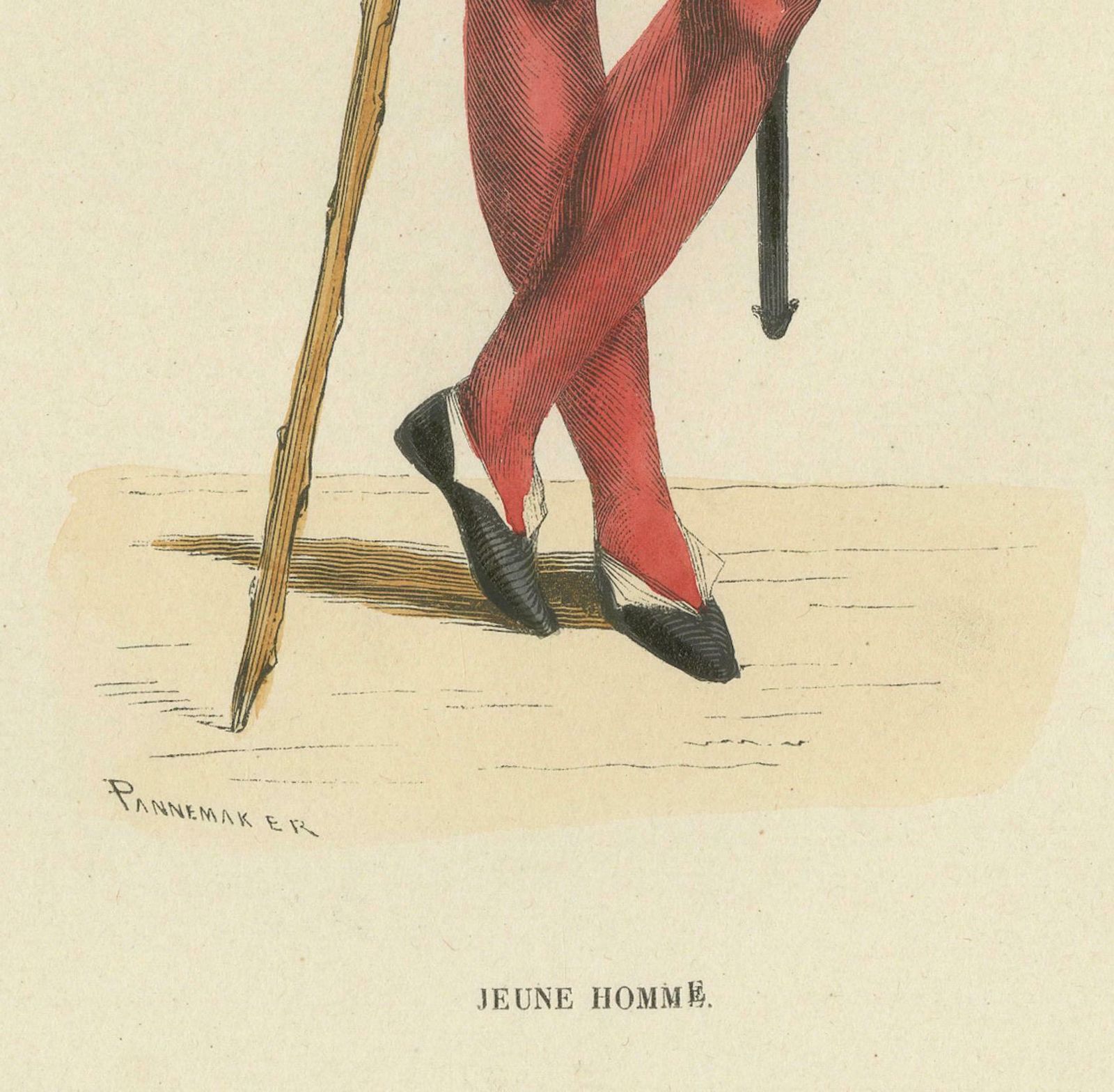 Youthful Elegance: A Young Gentleman's Attire In 'Costume Du Moyen âge', 1847 photo furniture