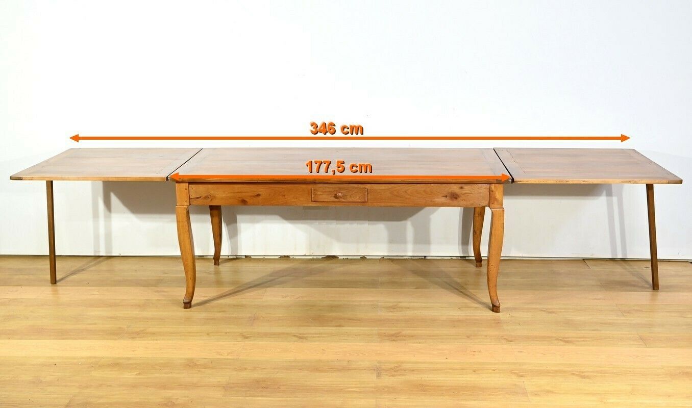 Regional Cherry Wood Table, Louis XV Style – Mid 19th Century photo furniture