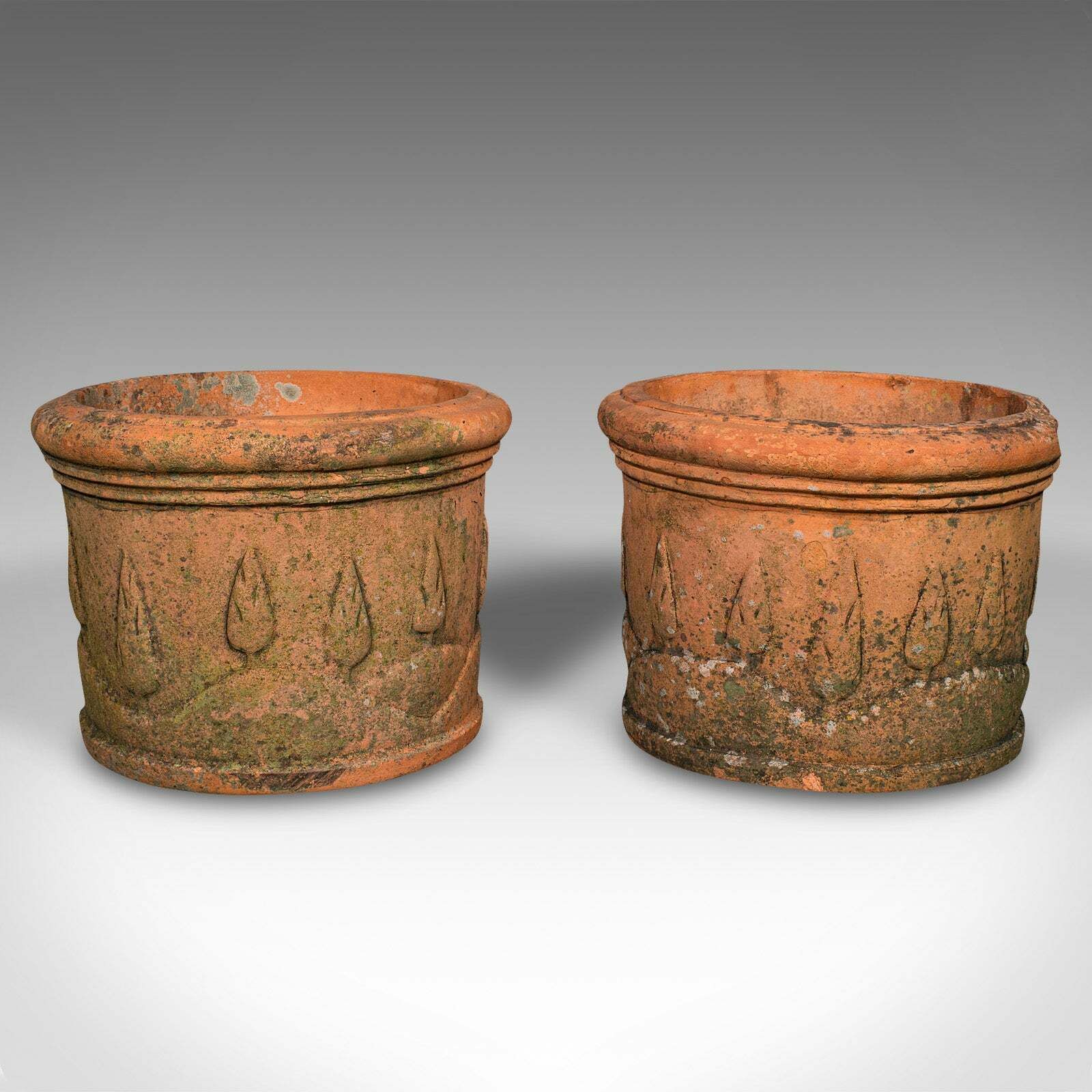 Pair Of Antique Decorative Planters, Italian, Terracotta, Jardiniere, Victorian photo furniture
