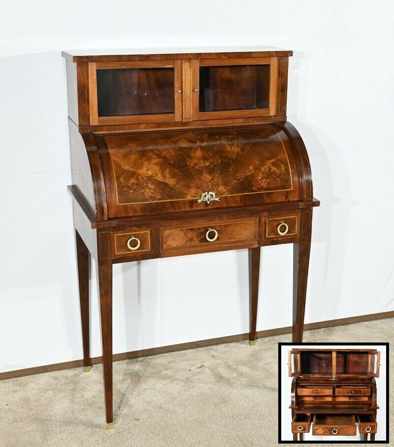 Small Bonheur Du Jour Mahogany Desk, Louis XVI/Directory Style – Early 20th Century