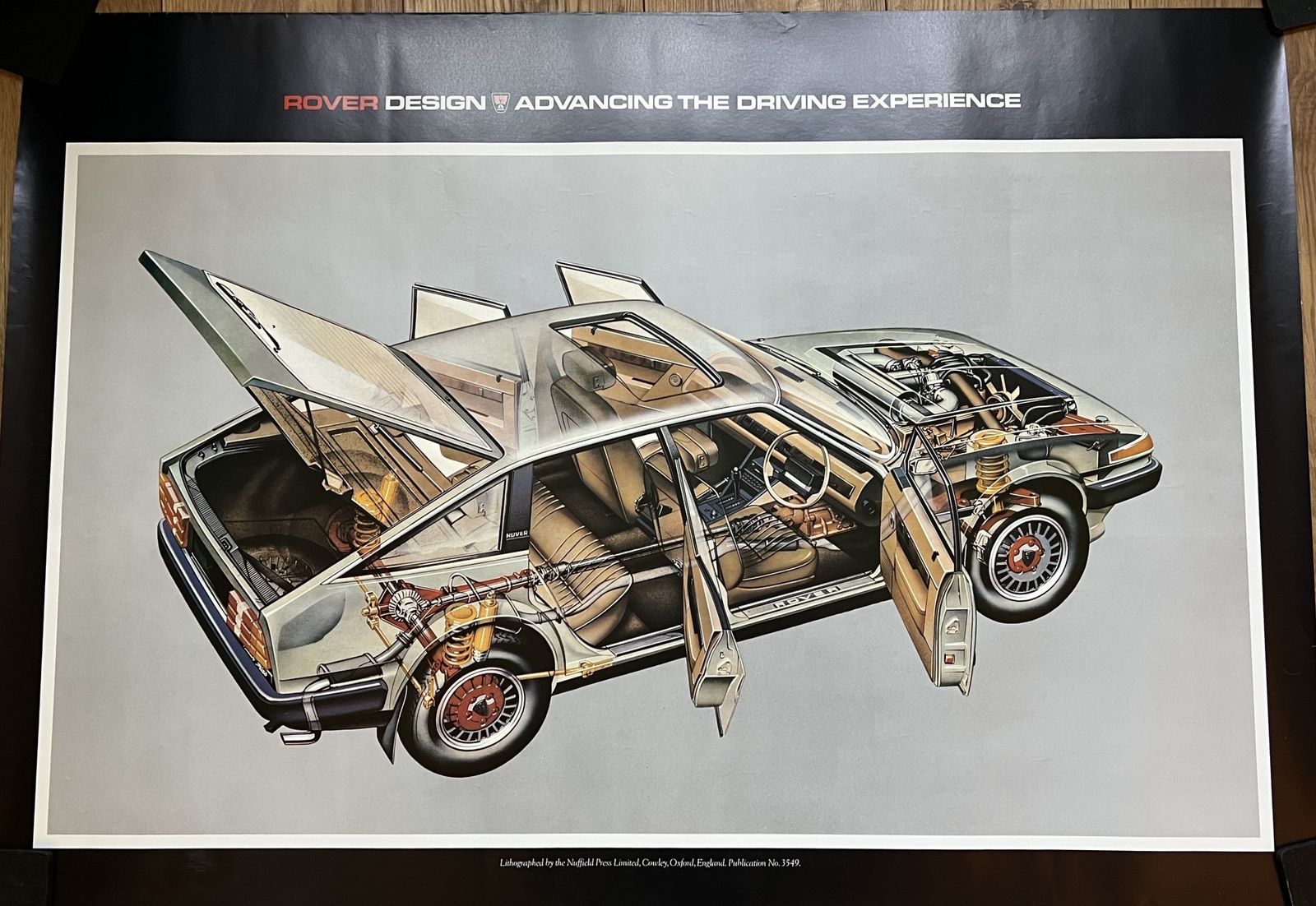 photo furniture Mid Century Motor Car Posters Nuffield Press Morris Motors