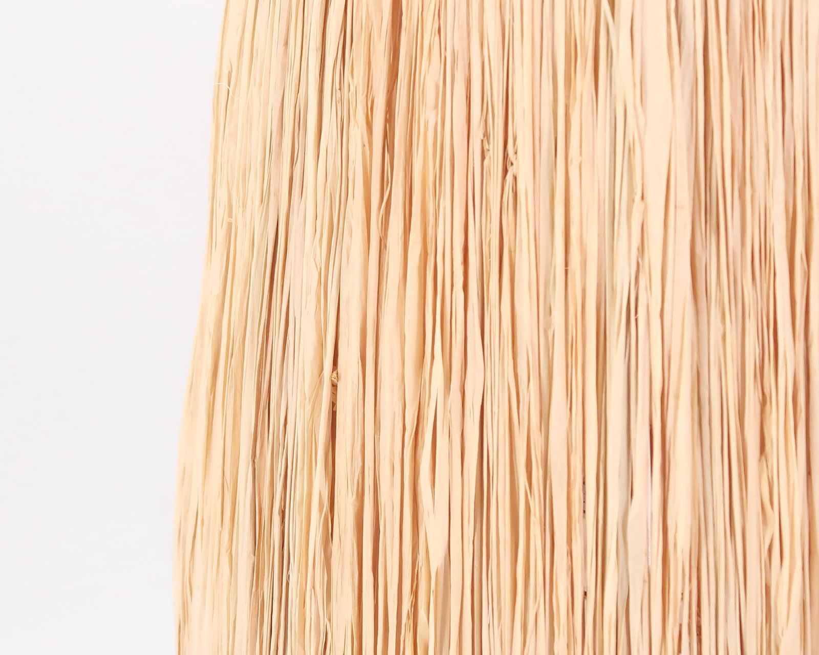 French Brown Ceramic Table Lamp, Raffia Shade, 1970s / Stoneware, Beige, Boho Chic, Folk, Country photo vinterior