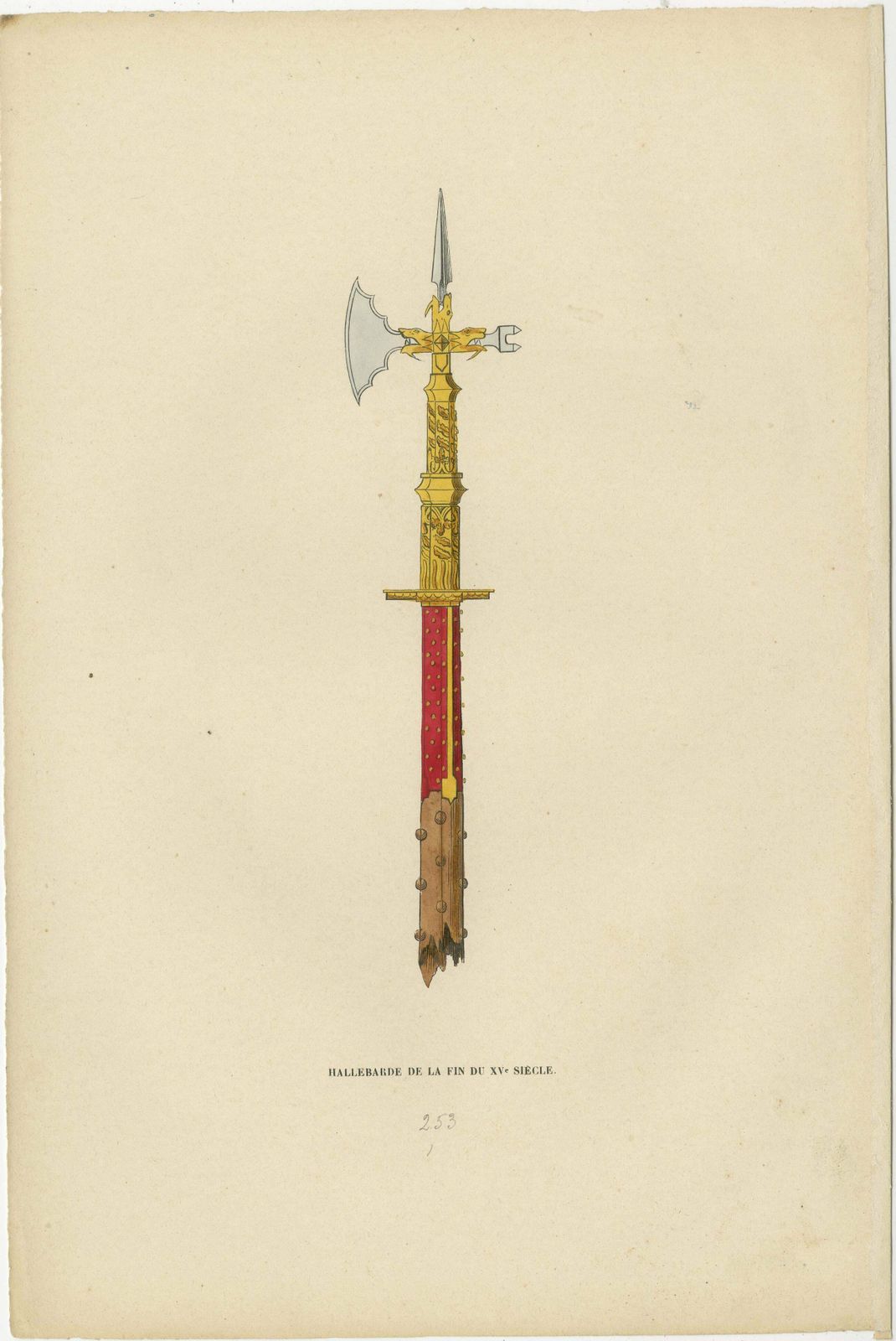 Evolution Of Medieval Helmets: Armet, Sallet, And Burgonet, Lithograph Of 1847 photo Art