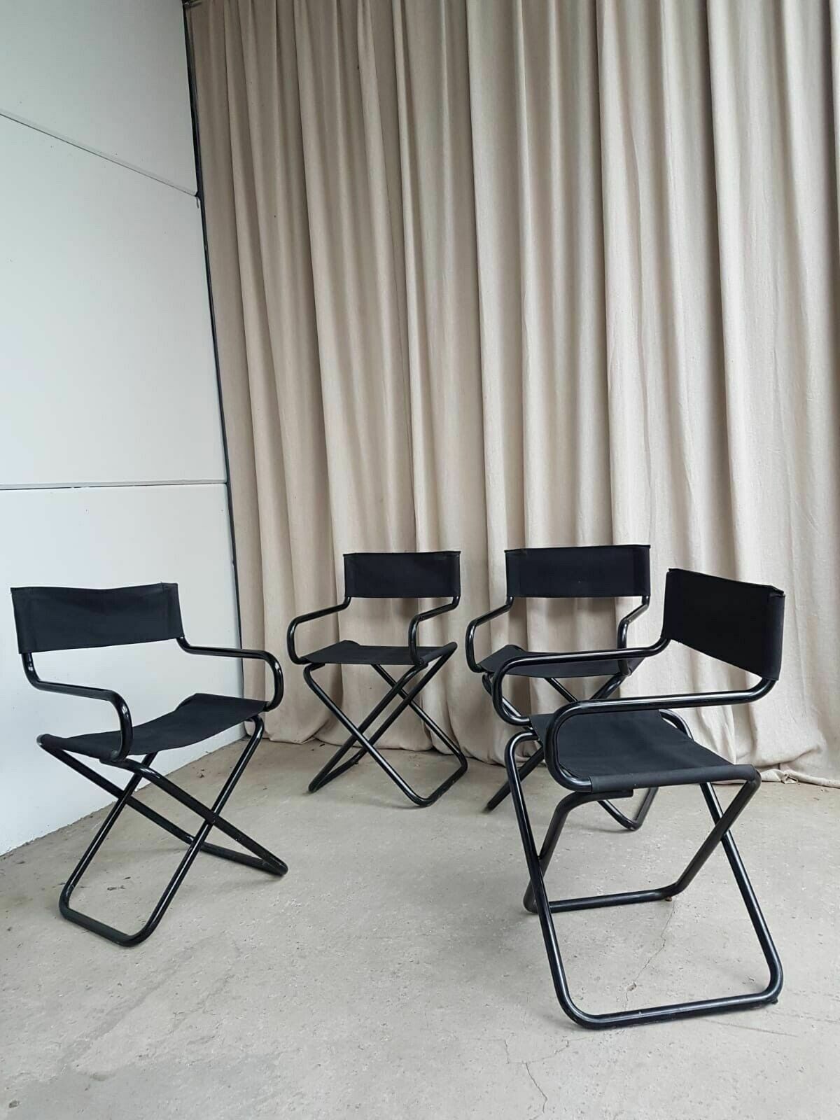 Vtg Mid Century Set Of 4 Danish Directors Armchairs Chairs By Hanne Hansen photo vinterior