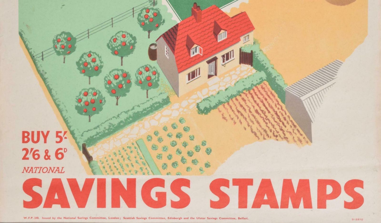 Savings Stamps   The Small Holding With The Big Interest Original Vintage Poster photo 300.0