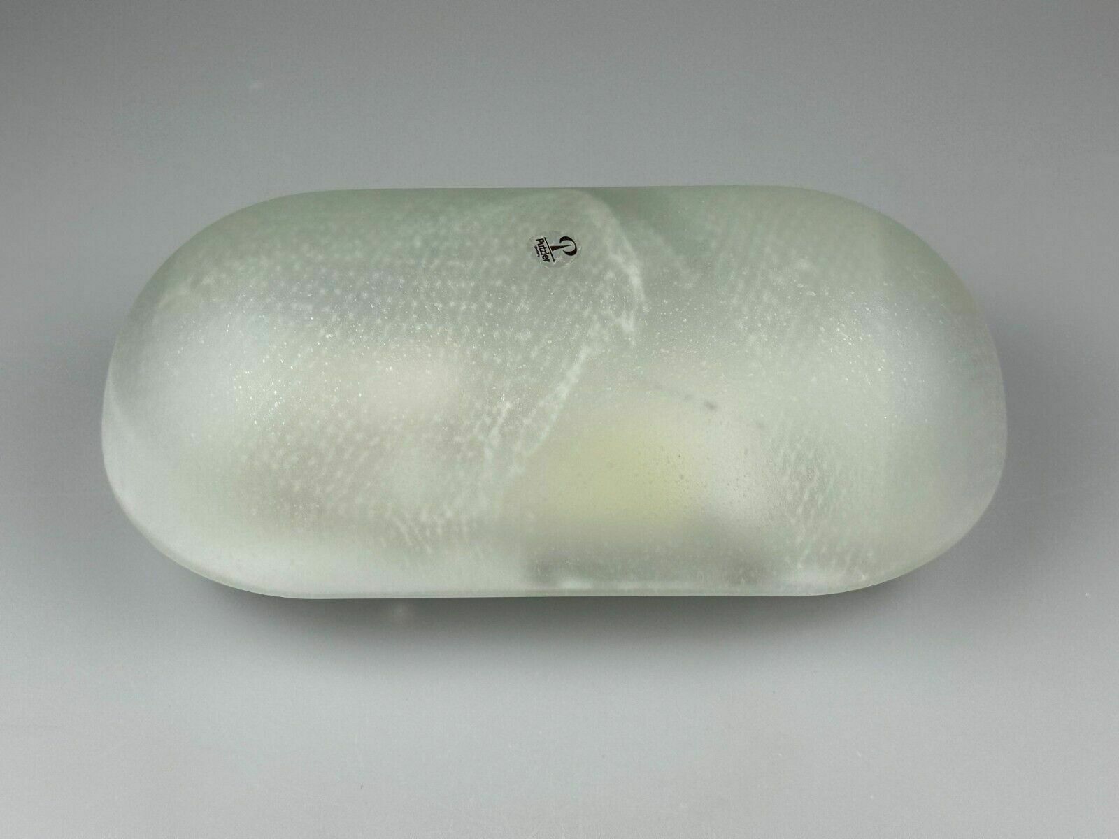 60s 70s Wall Lamp Peill & Putzler Germany Glass Metal Space Age Design photo vinterior
