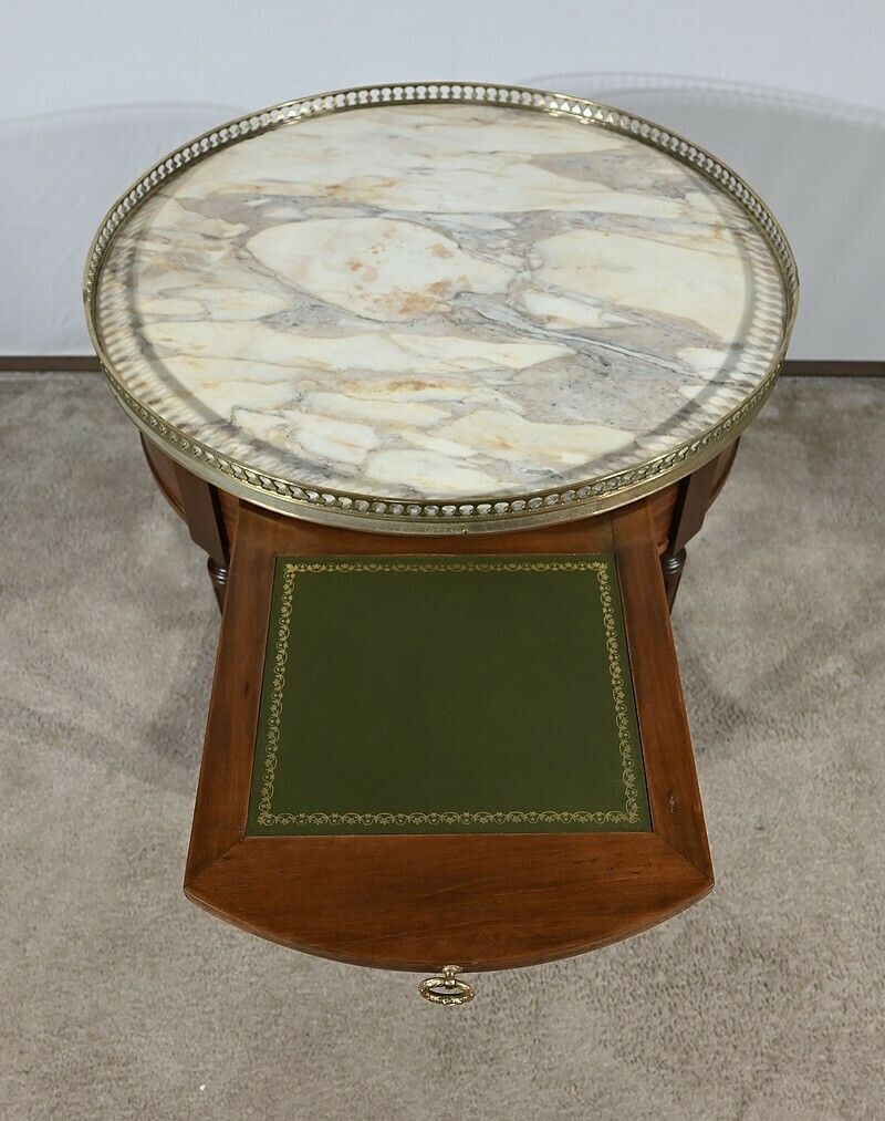 photo buy Mahogany Bouillotte Table, Louis XVI Style – Late 19th Century