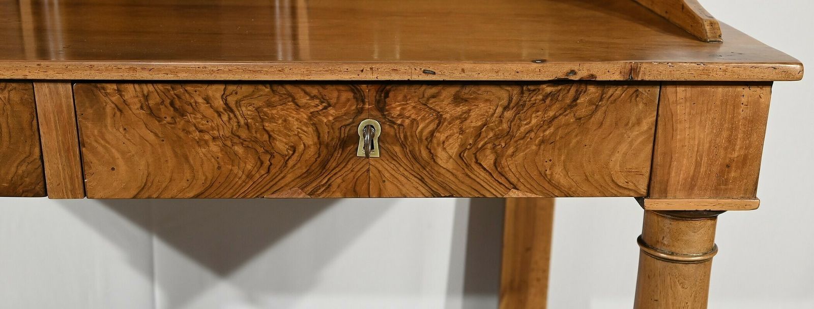 photo buy Rare Property Desk, In Walnut, Empire Period – Early 19th Century