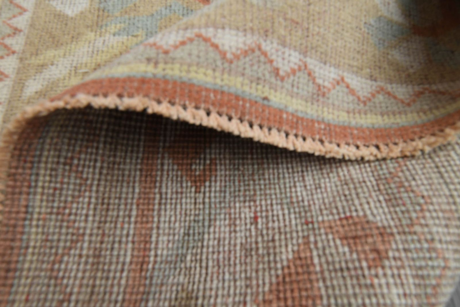 5x8 Antique Rug, Orange Beige Rug, Turkish Oushak Rug, Handmade Vintage Rug, 5x8 Area Rug, Living Room Rug, Washable Wool Rug, 5.2x8.1 Ft photo buy