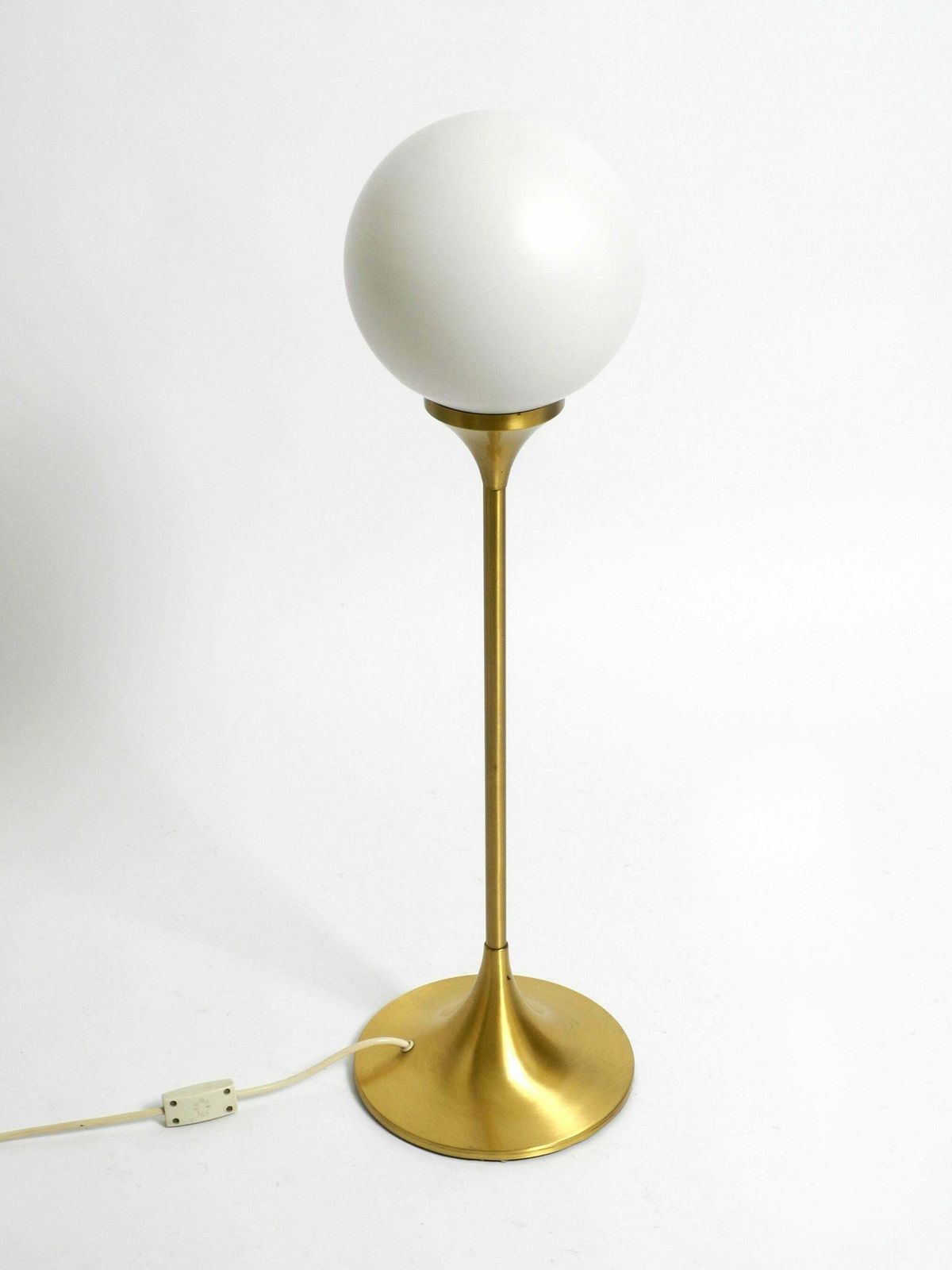 Beautiful Large 1960s Table Or Floor Lamp With A Large Glass Ball From Sölken photo for sale