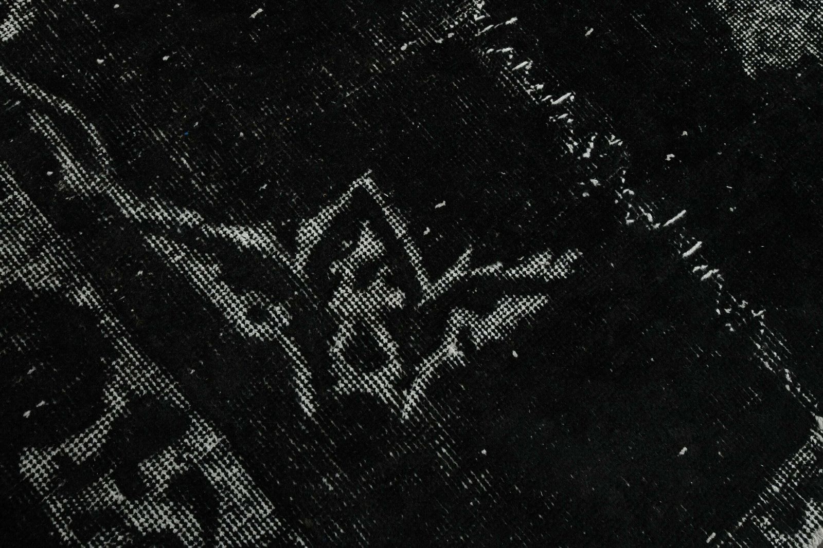 photo for sale 6x10 Distressed Solid Black Wool Vintage Rug, Handmade Turkish Oushak Rug, Living Room Rug, Bedroom Rug, Antique, 6x10 Area Rug, 6.4x10.4 Ft