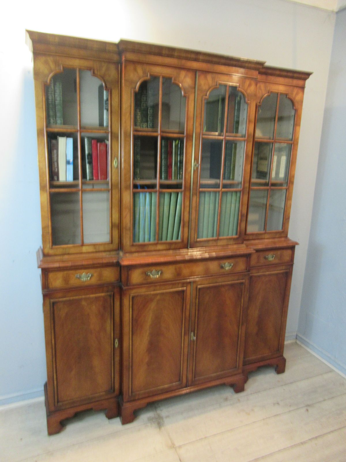 Furniture Georgian Style Walnut  Bookcase photo