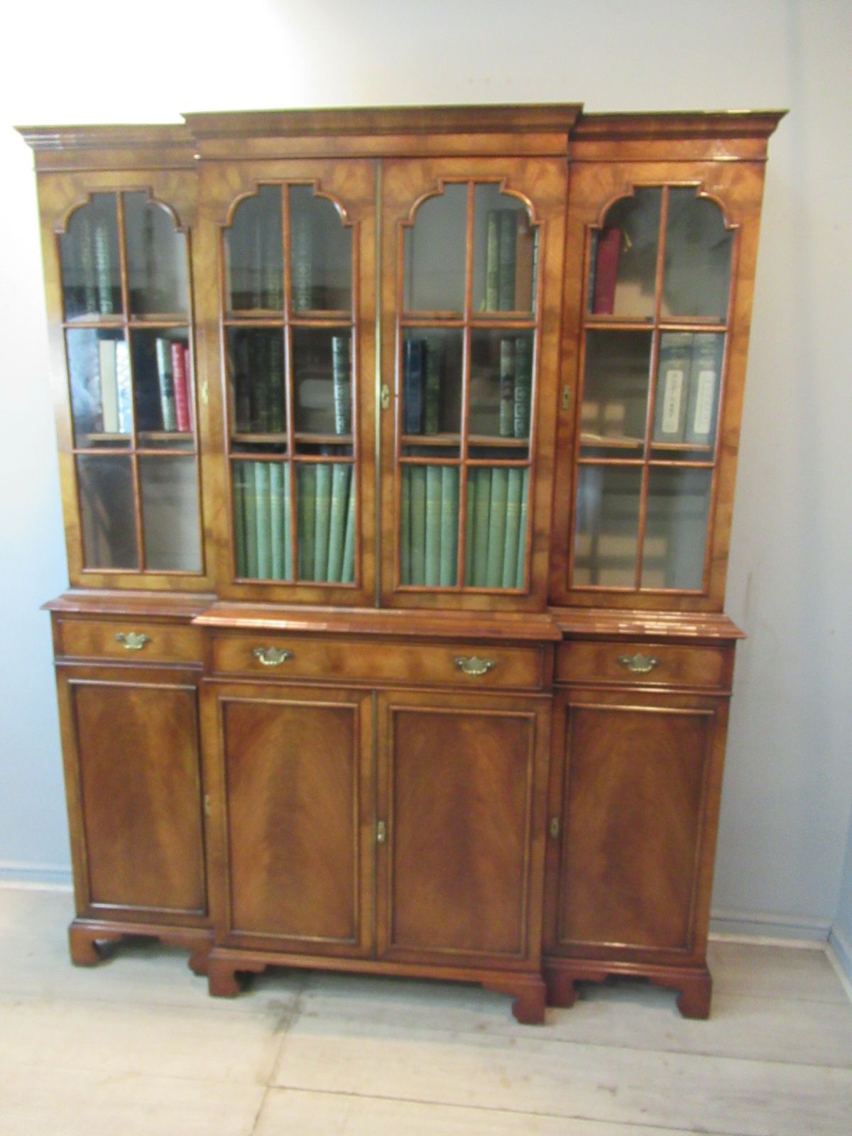 Georgian Style Walnut  Bookcase