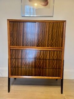 Mid Century (1950's) Tiger Wood Cabinet