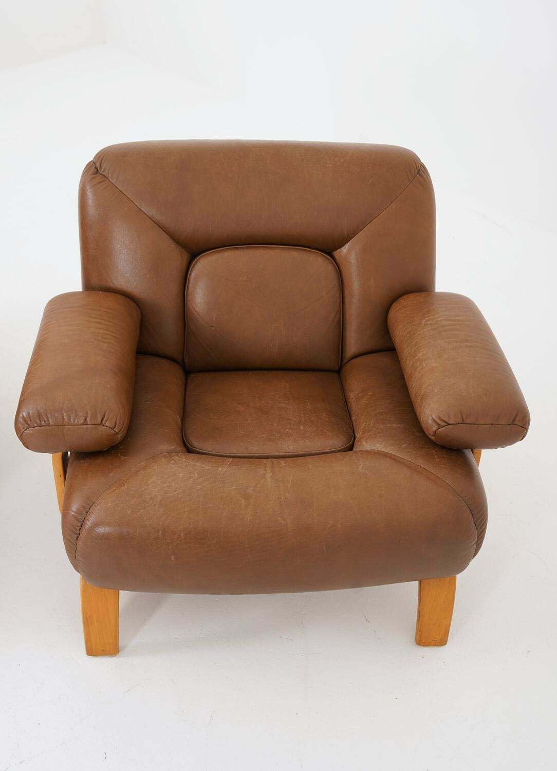 Midcentury Swedish Lounge Chairs "Bristol" By Gunnar Kentemo For Göte Möbler photo vintage