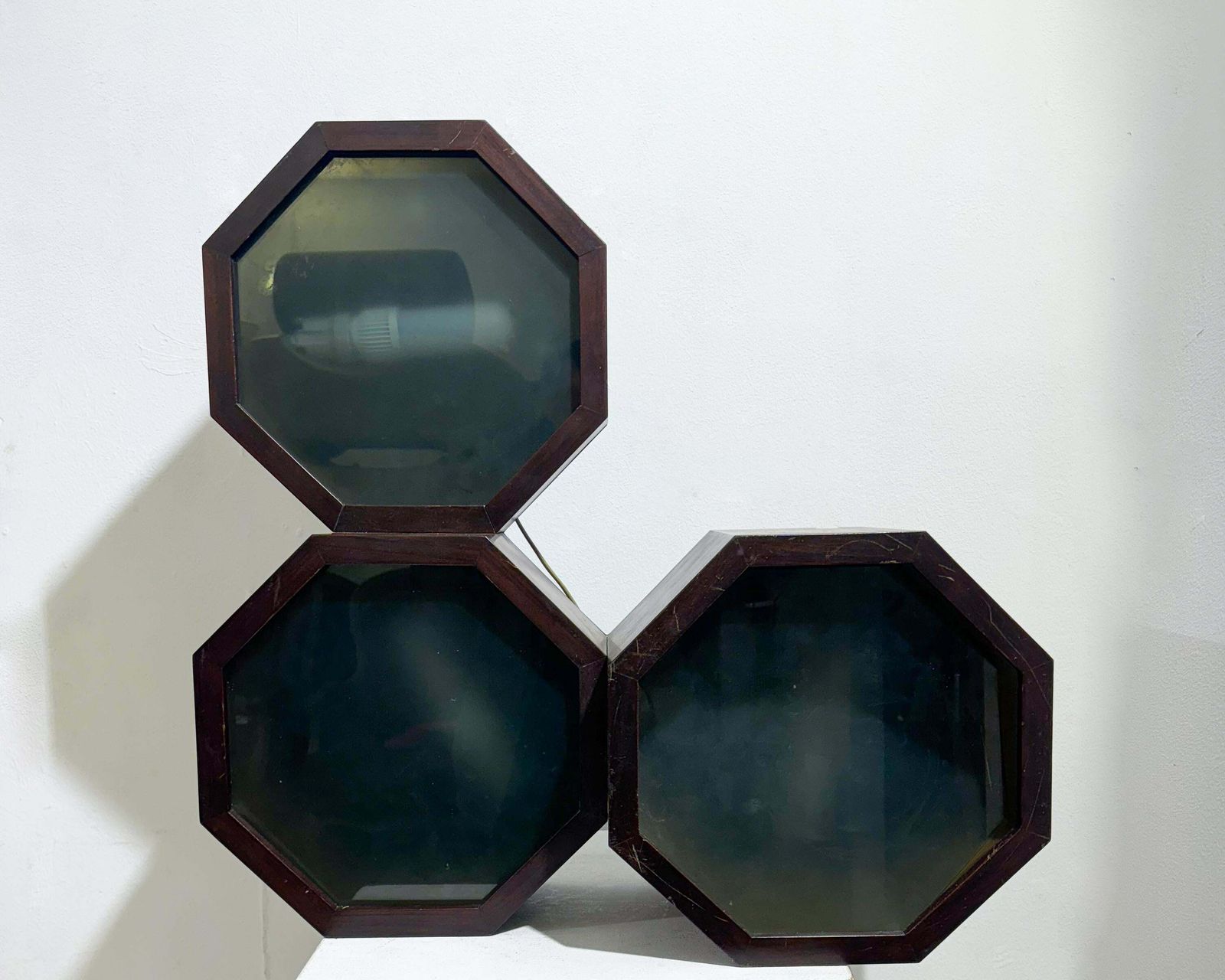 Mid Century Wooden Wall Light/ Ceiling Light, Italy, 1960s photo for sale