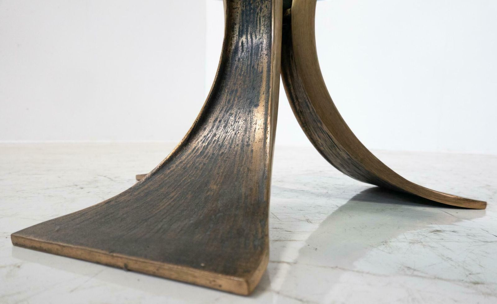 Mid Century Modern Glass And Bronze Coffee Table, Italy, 1960s £1,235.54 photo for sale