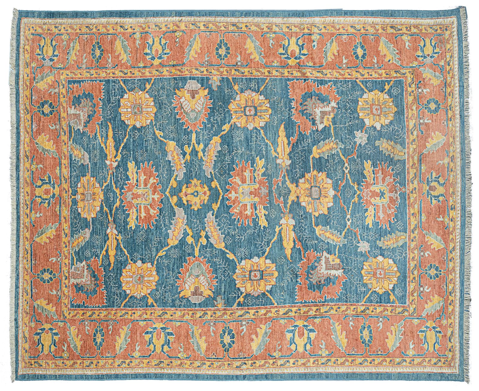 Antique Finished Ushak Carpet 376x312cm photo 11820.0
