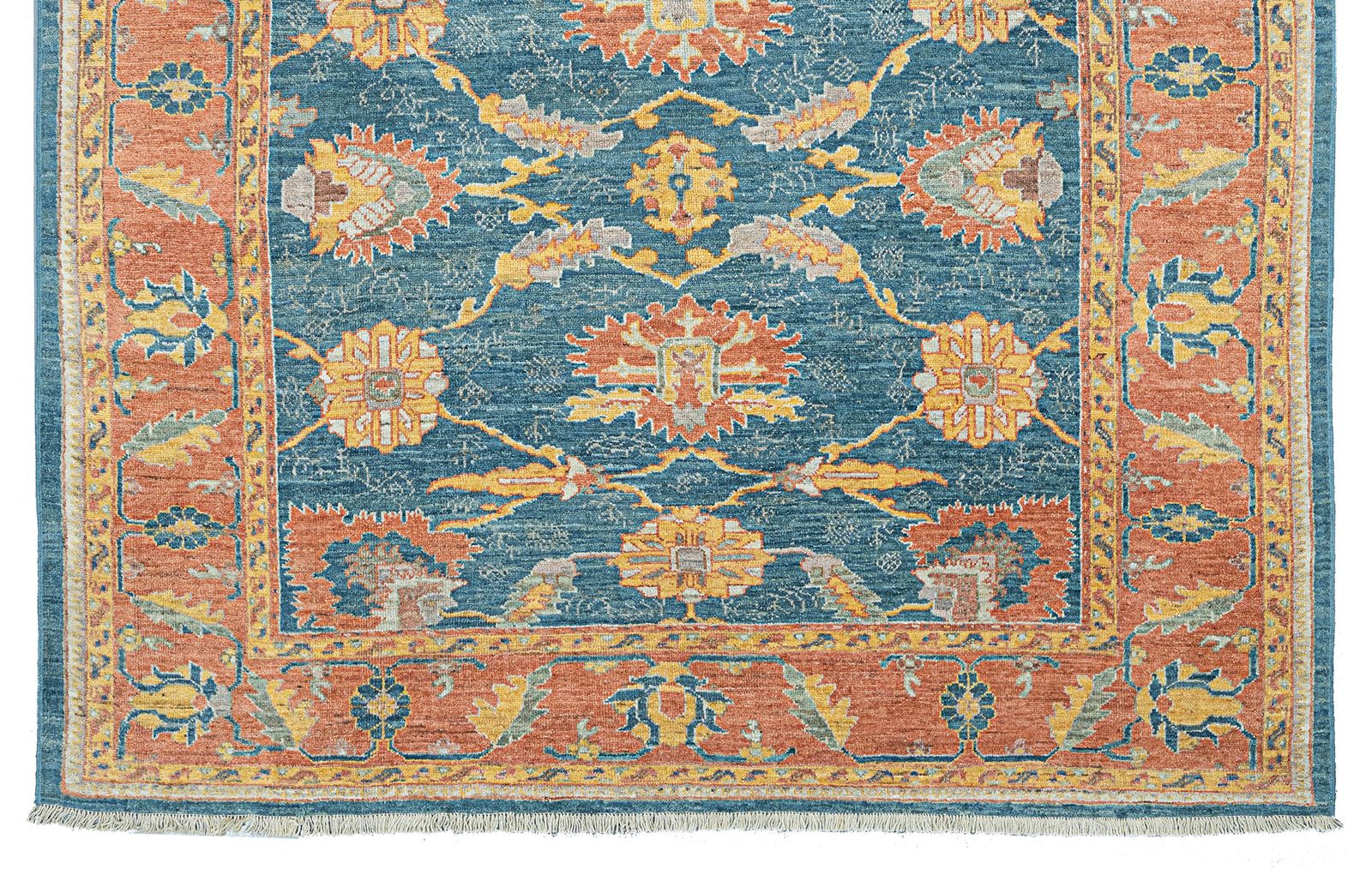 Antique Finished Ushak Carpet 376x312cm photo buy