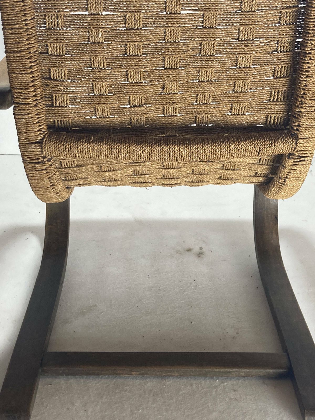photo for sale Cantilever Wicker Cord Chair, 1930s
