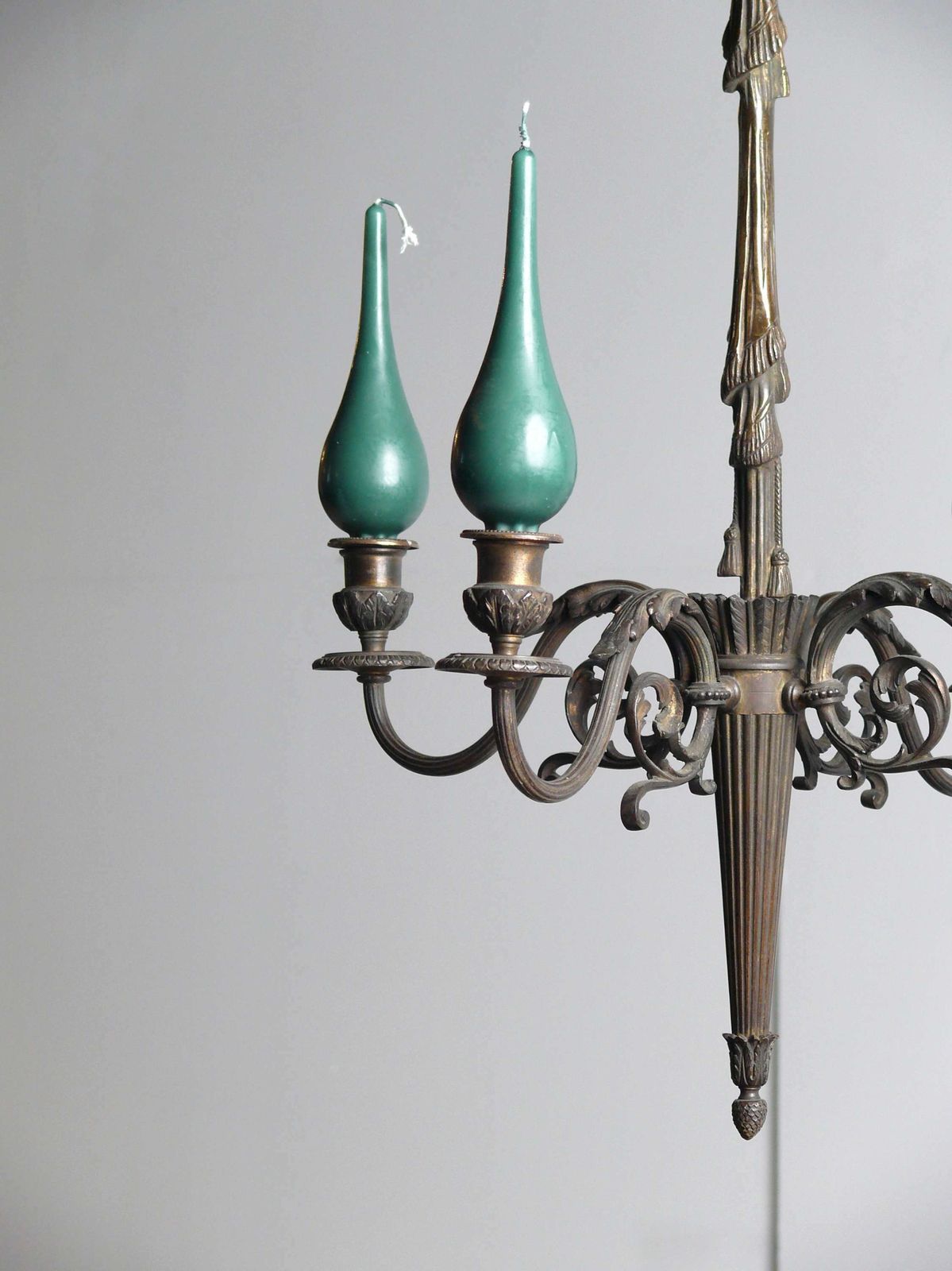 French Quill Of Arrows Gilt Brass Chandelier photo Lighting