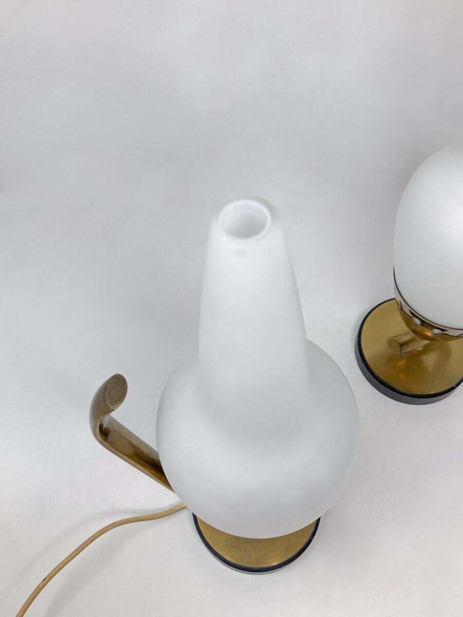 photo furniture Mid Century Modern Pair Of Table Lamps Model 12915 By Angelo Lelii