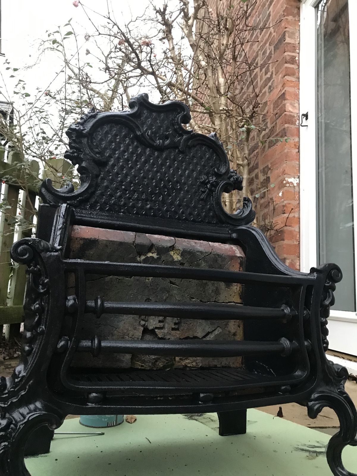Antique Cast Iron Fire photo buy