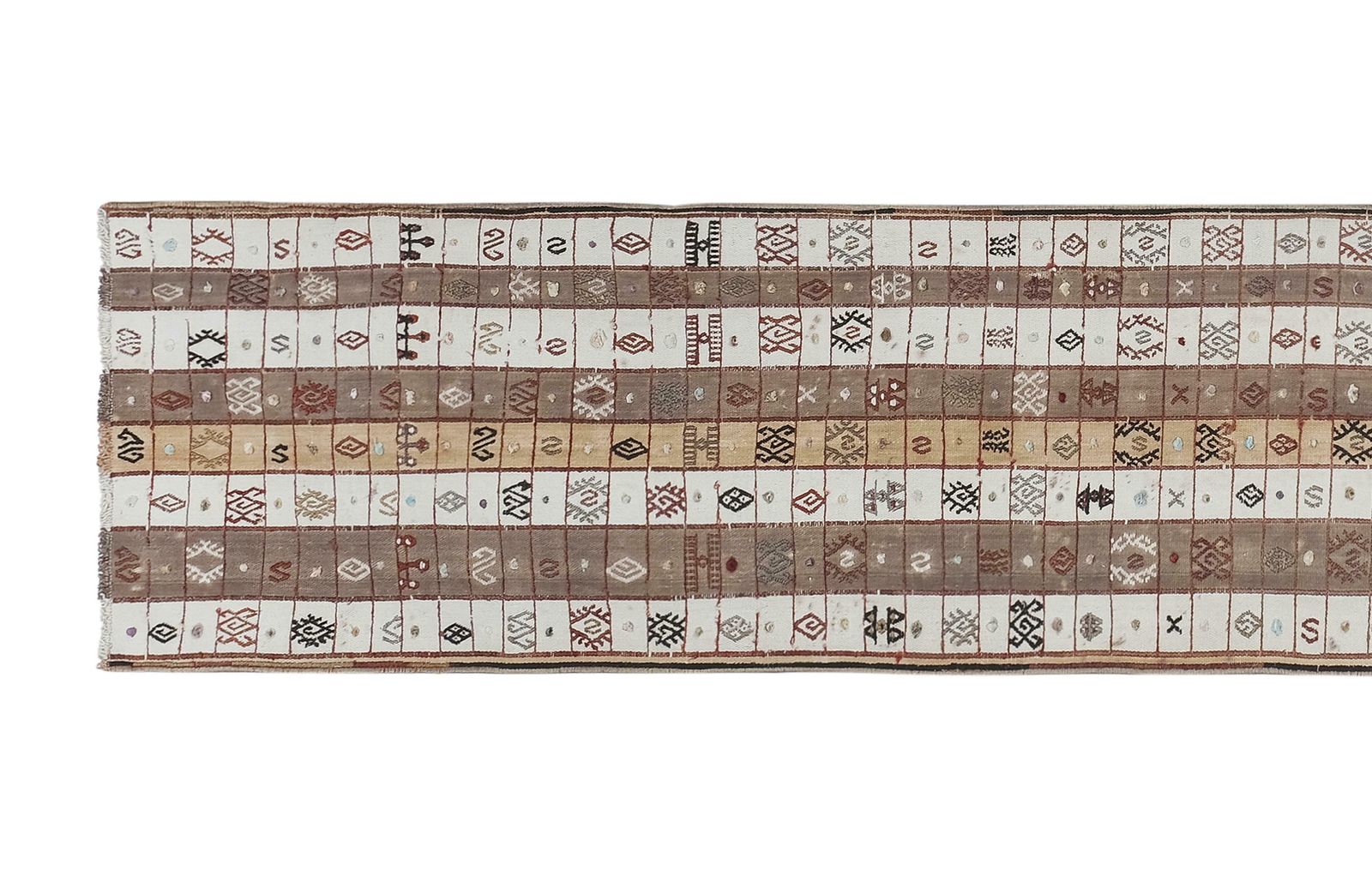 Turkish Jajim Striped Kilim Runner 60 X 343 Cm photo buy