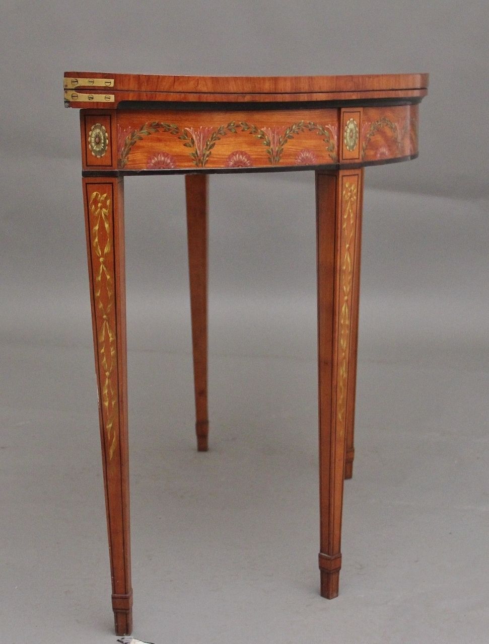 Early 19th Century Painted Satinwood Card Table photo 2950.0