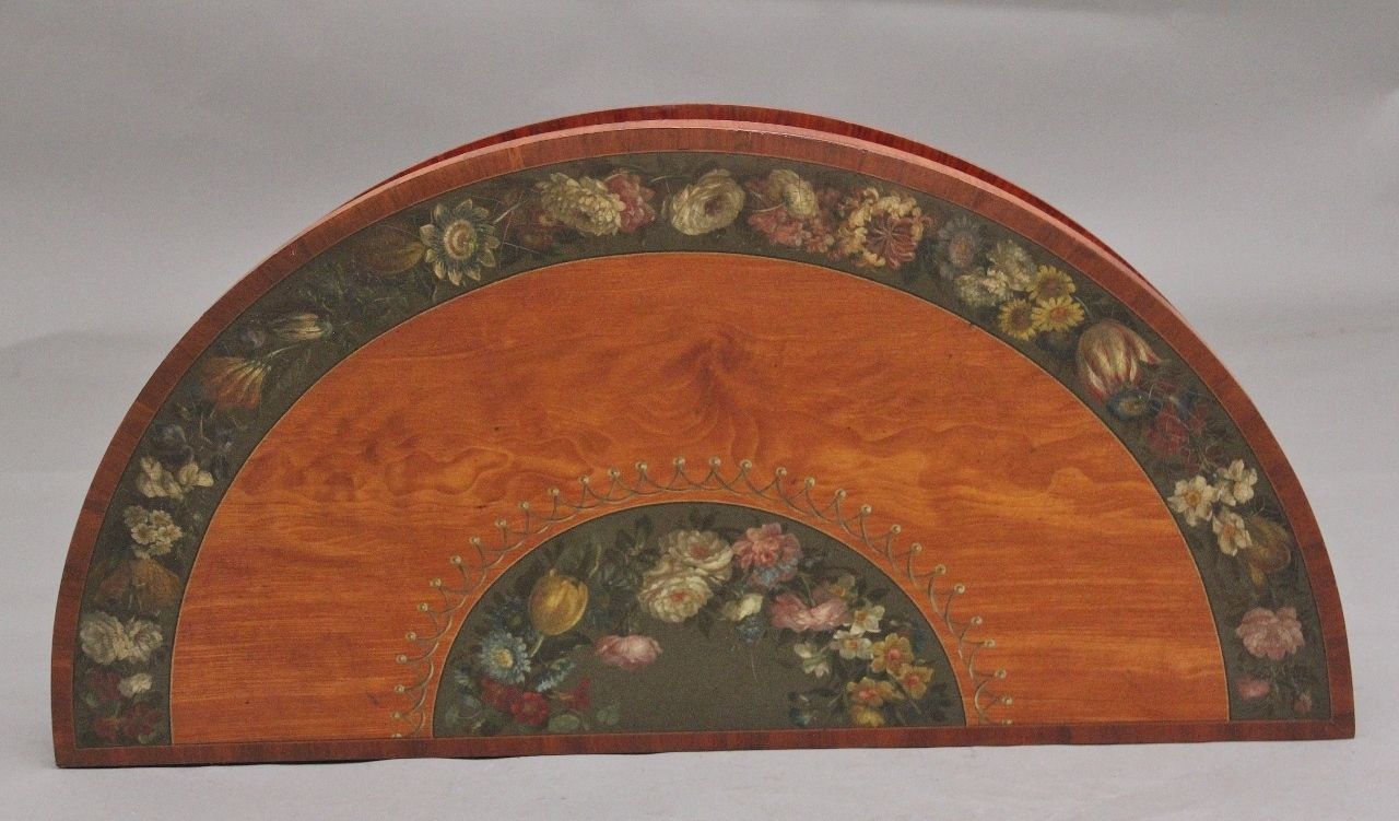 Furniture Early 19th Century Painted Satinwood Card Table photo