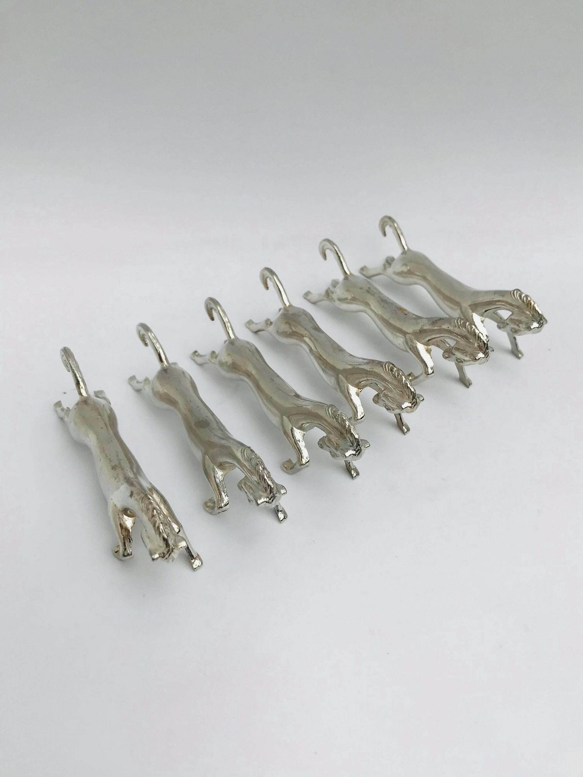 Knife Reste Knife Holders Horses Silver Plated Metal Set Of 6 Dinner Table Equestrian Decor Horse Lovers Elegant Table photo buy