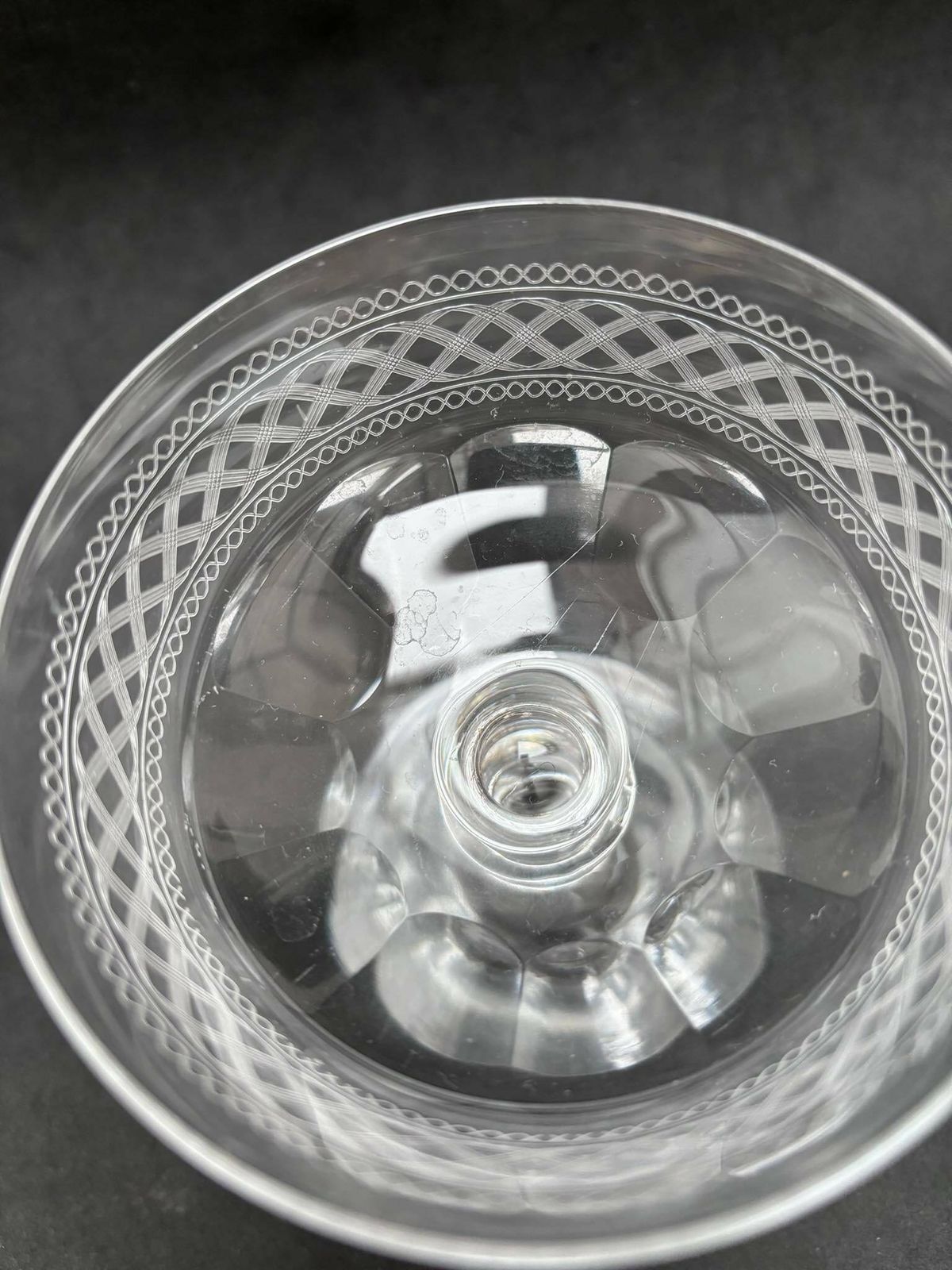 Champagne Coupe Antique Crystal Cut 1 Coupe 1860s French Stem Bar Cart Decor Wedding Bartender Cocktail Glasses Gift Toast Wedding photo furniture