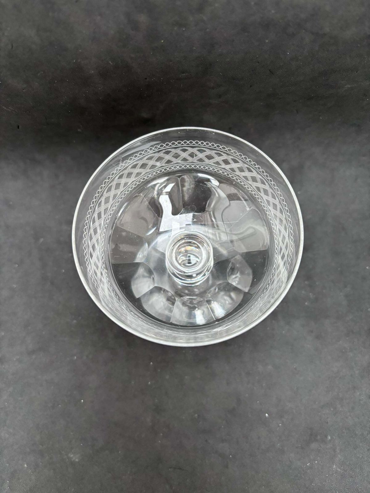 Champagne Coupe Antique Crystal Cut 1 Coupe 1860s French Stem Bar Cart Decor Wedding Bartender Cocktail Glasses Gift Toast Wedding photo vinterior