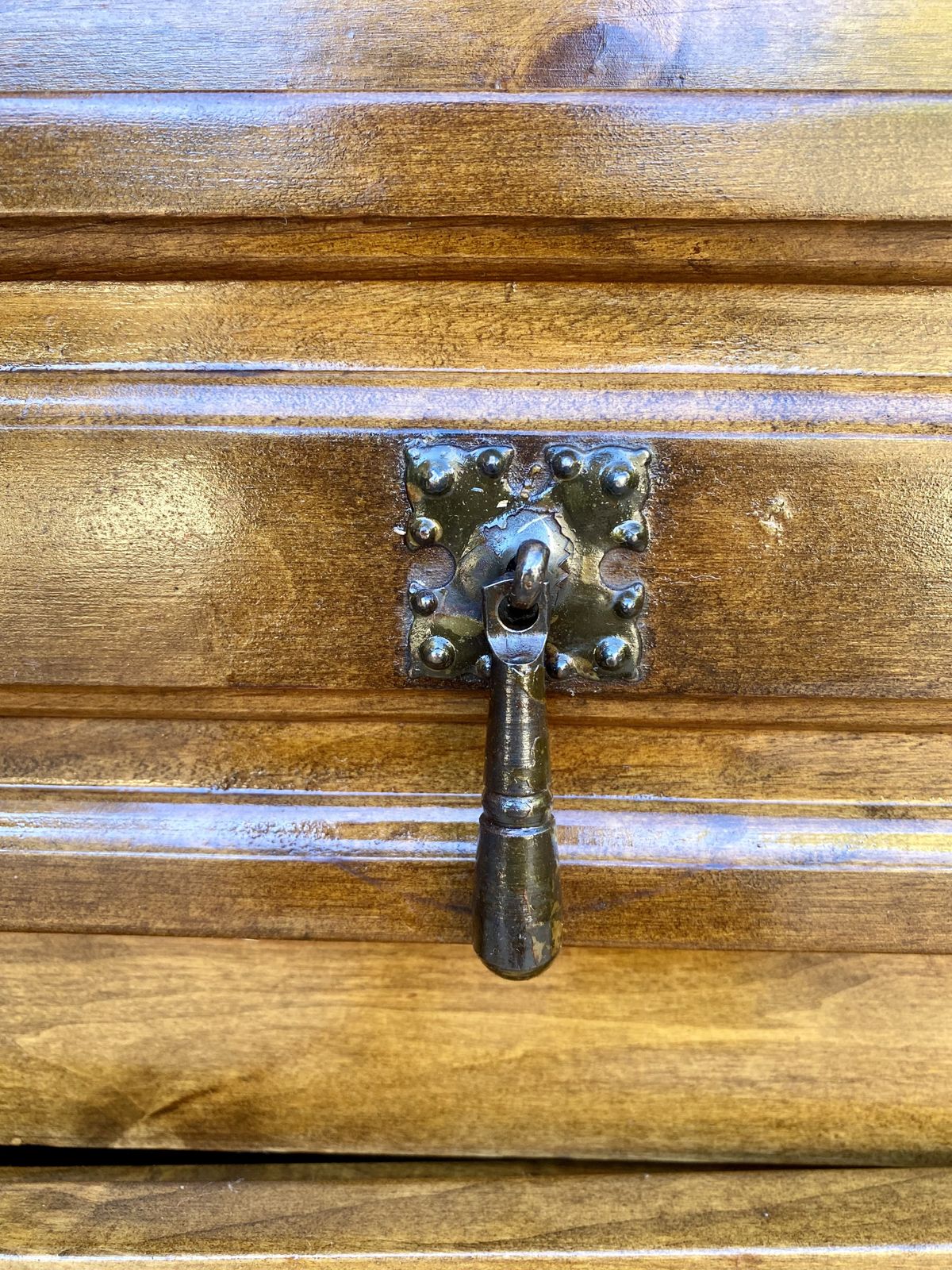 20th Century Spanish Walnut Chest Table With Drawer And Door, 1930s photo vintage