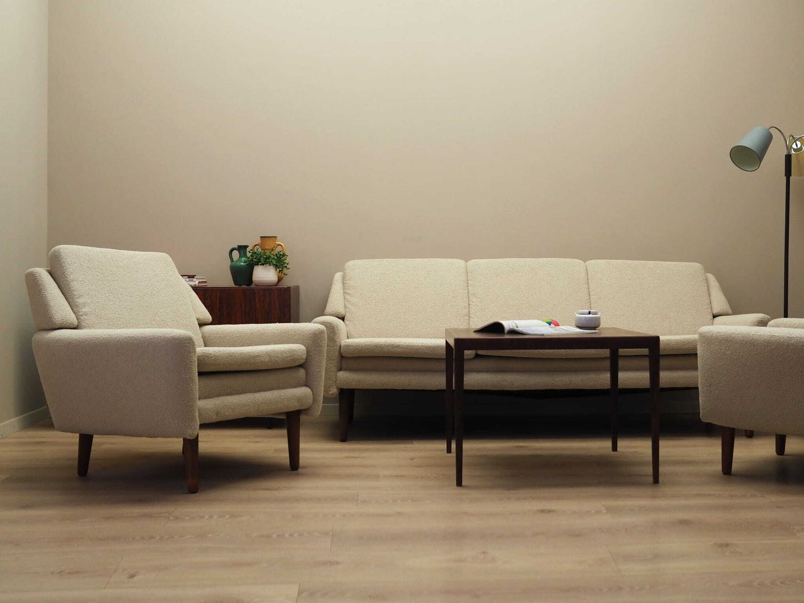Cream Armchair  Danish Design 1970s Production Denmark photo furniture