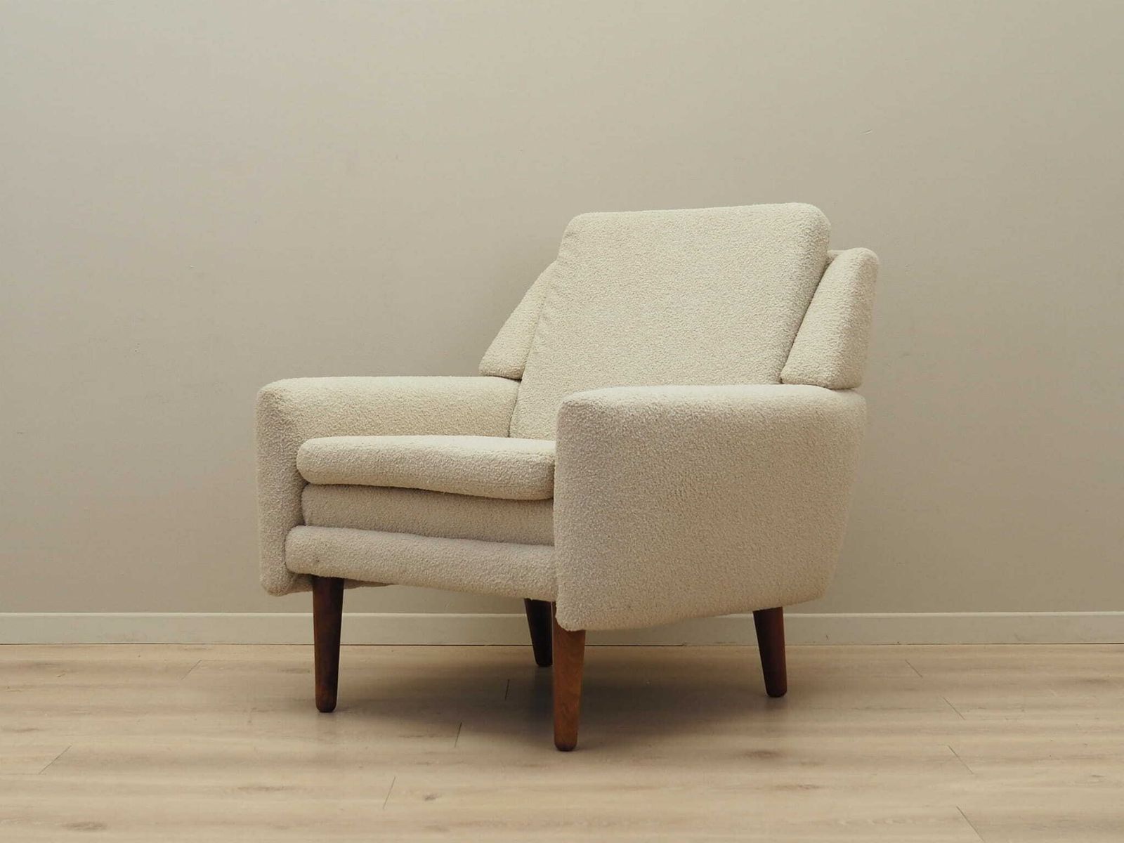 Cream Armchair  Danish Design 1970s Production Denmark photo vinterior