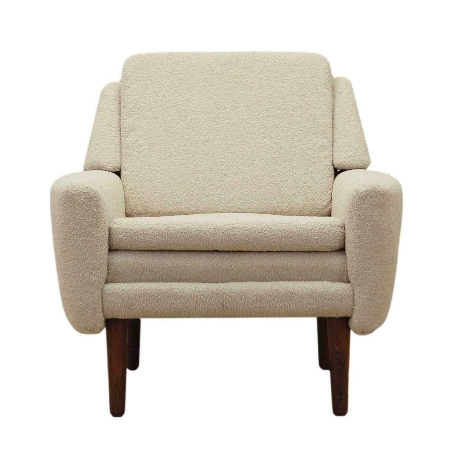 Cream Armchair, Danish Design, 1970s, Production: Denmark