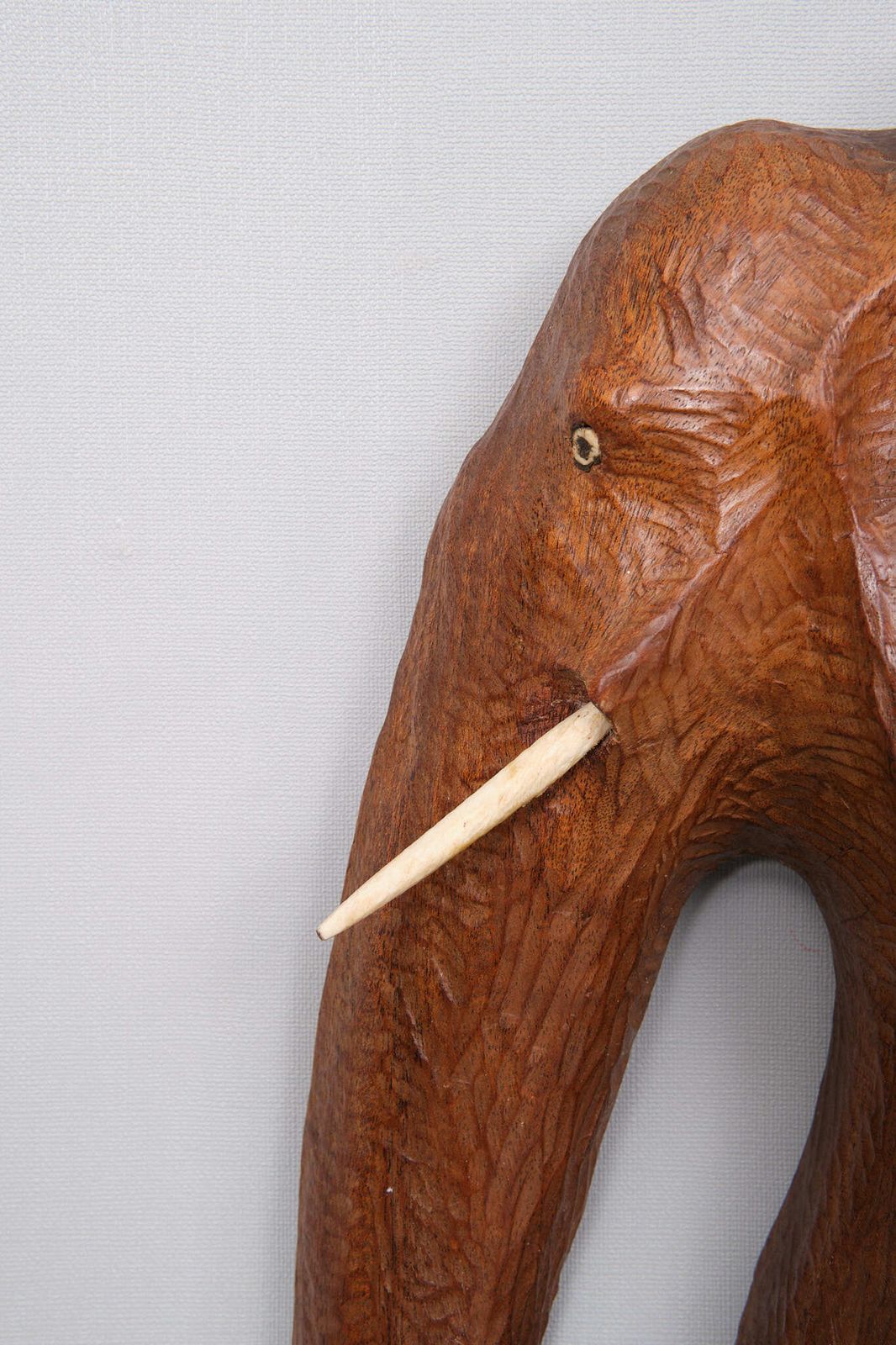 Houten Wanddecoratie Olifant, Ca. Jaren 1960, Azië photo furniture